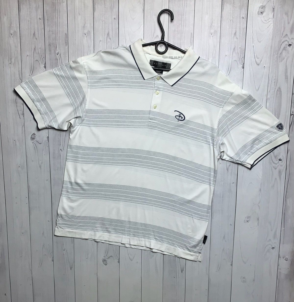 Nike × Vintage Vintage Nike polo golf x Disney rare size M striped Size US M / EU 48-50 / 2 - 1 Thumbnail
