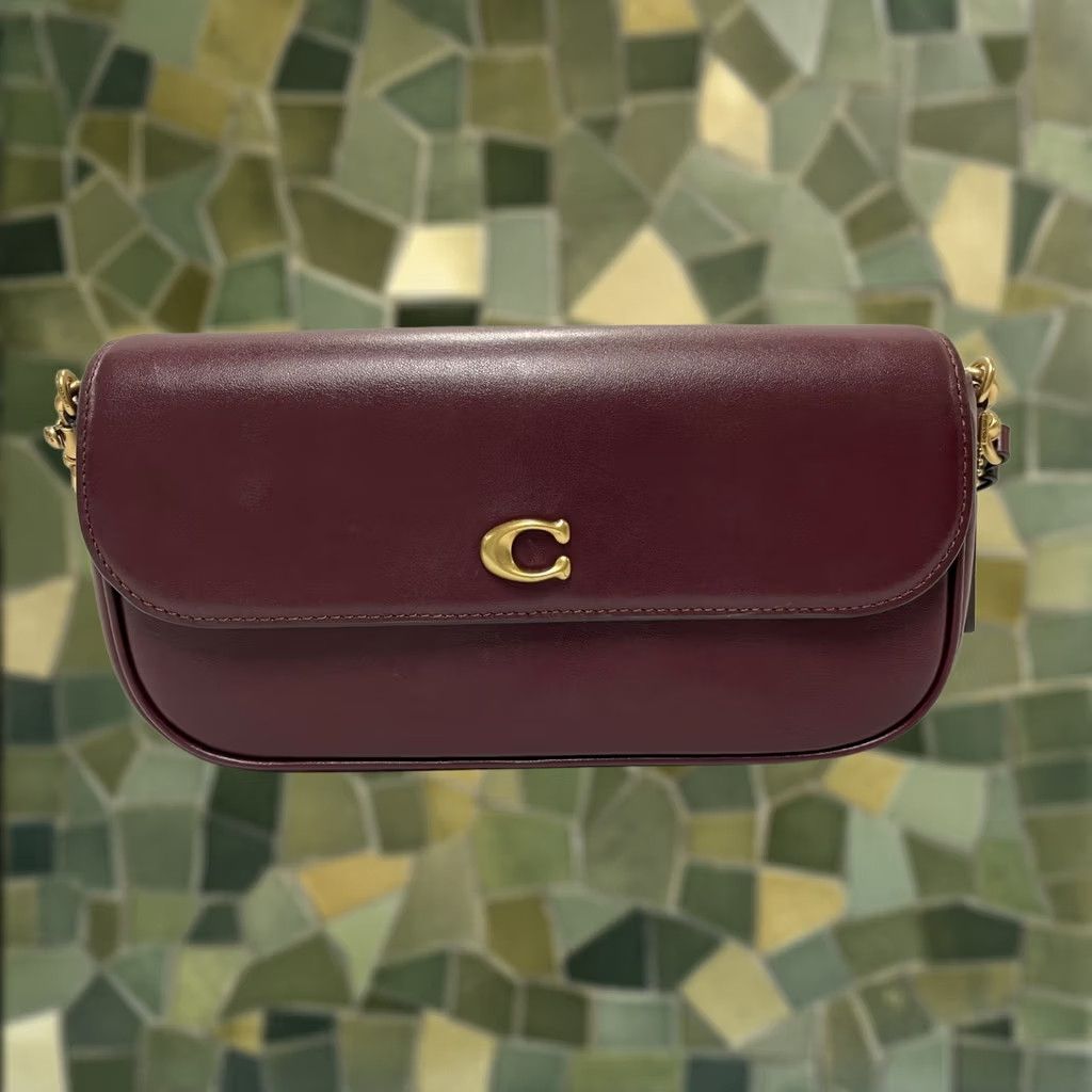 Coach COACH Brook Flap Chain Burgundy Bag Unisex Adults名 Size ONE SIZE - 1 Thumbnail