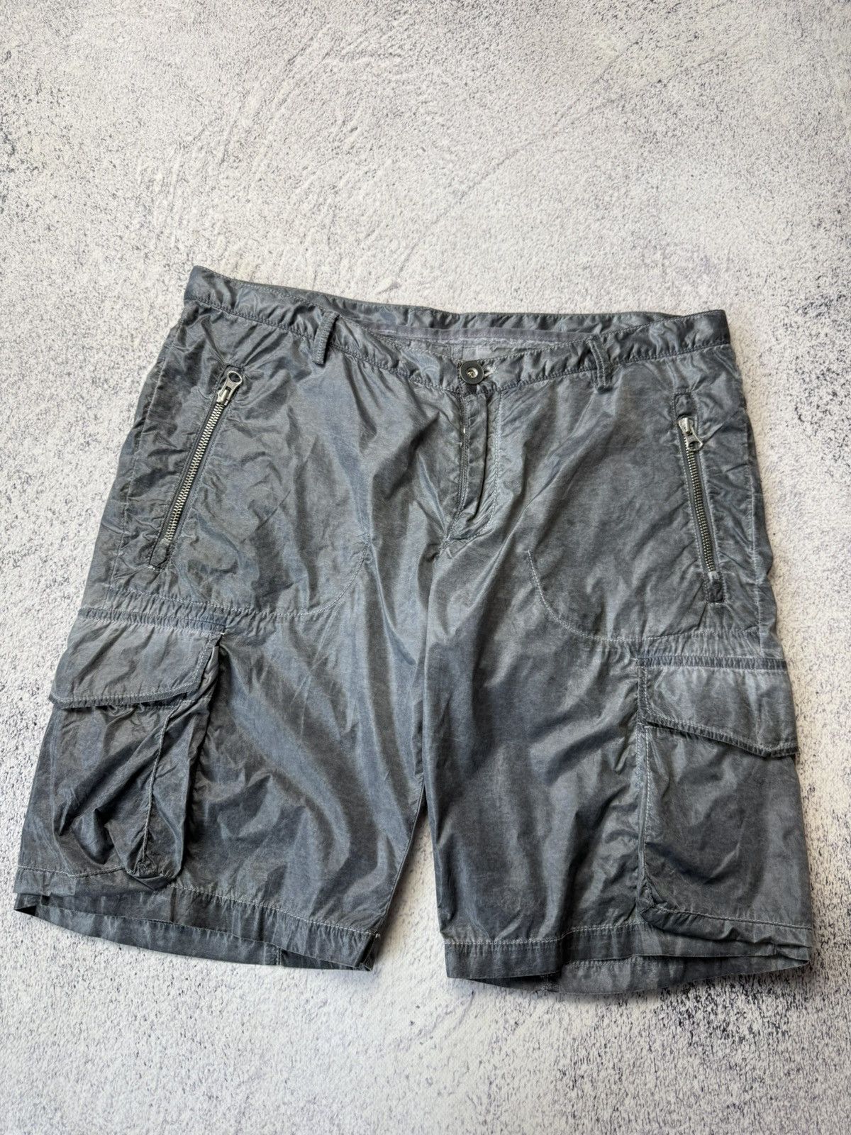Vintage David Mayer Noman Nylon Metal cargo Shorts Stone Island Styl Size US 32 / EU 48 - 3 Thumbnail