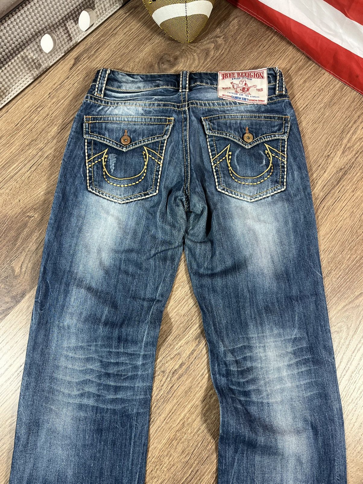 True Religion Vintage True Religion Rainbow Bobby Denim Pants Size US 31 - 13 Thumbnail