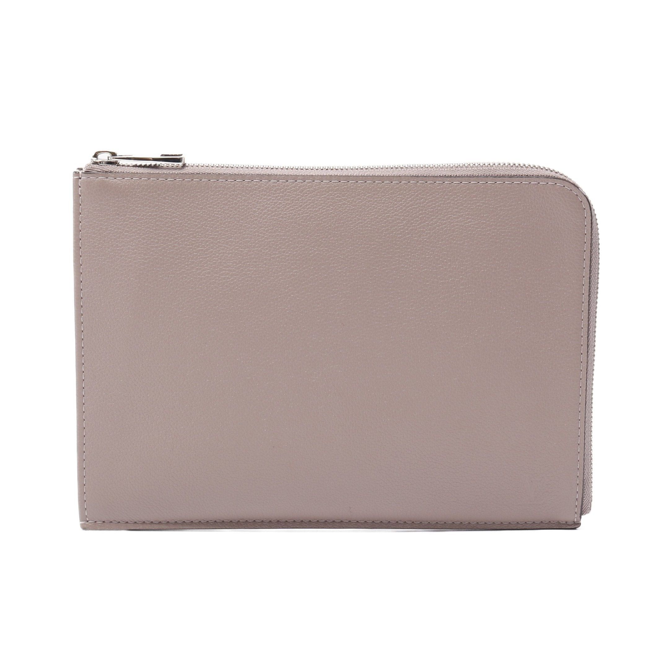 Louis Vuitton Louis Vuitton Pochette Jour Pm Taupe Clutch Bag Leather Gray Beige Size ONE SIZE - 1 Thumbnail