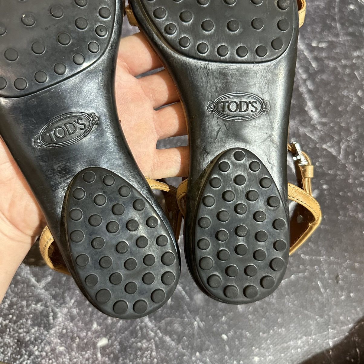 Tod's TOD’S - Women’s Leather Sandals Size 38 Size US 8 / IT 38 - 14 Thumbnail