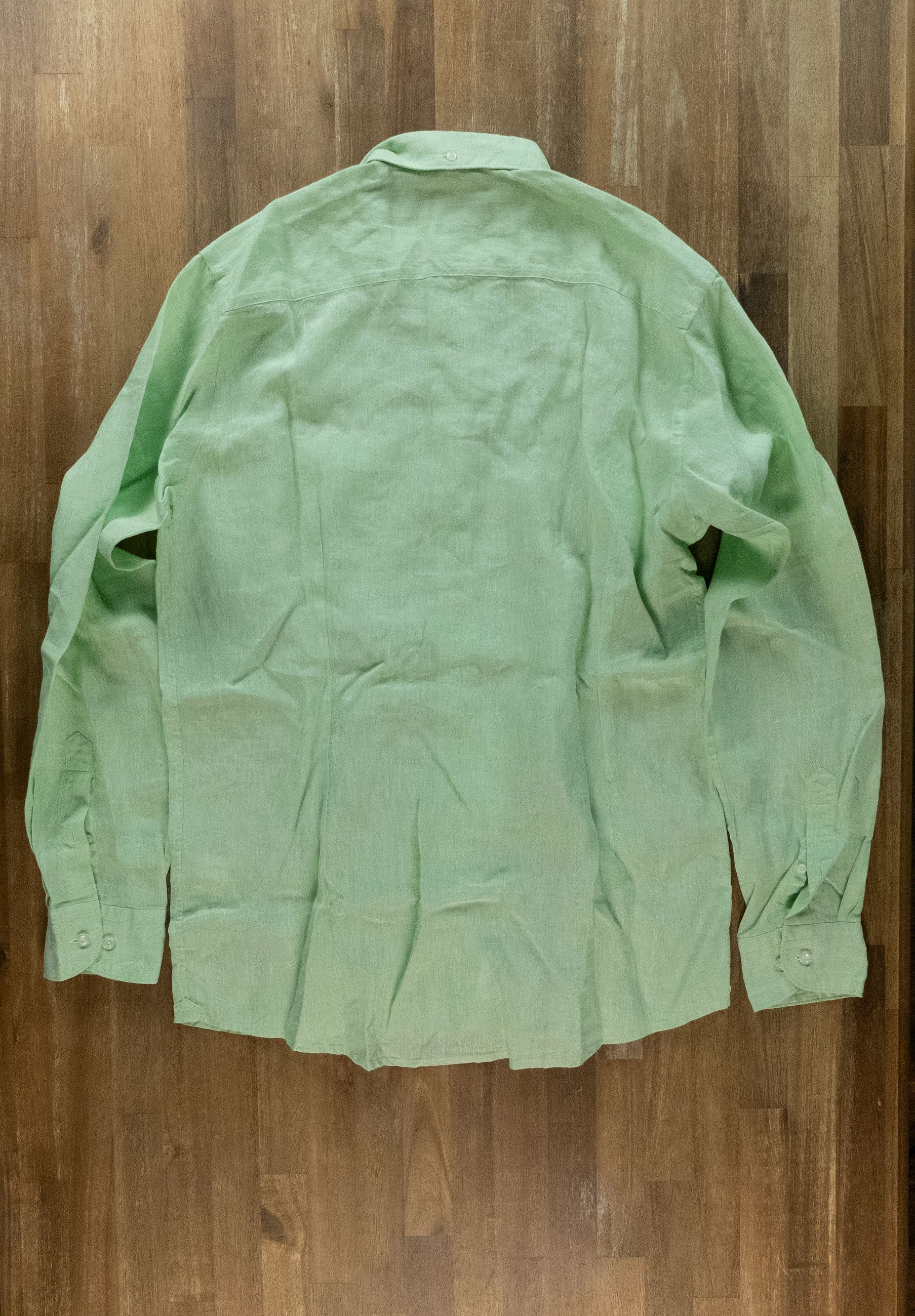 Eton ETON of Sweden contemporary fit green linen shirt 41 Large Size US L / EU 52-54 / 3 - 10 Thumbnail