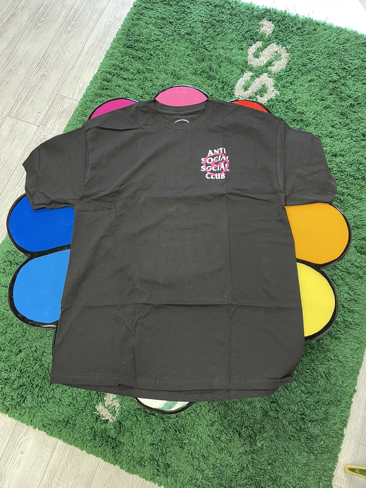 Anti Social Social Club × Fragment Design Anti Social Social Club X Fragment Pink Bolt T-shirt Size US XL / EU 56 / 4 - 2 Thumbnail