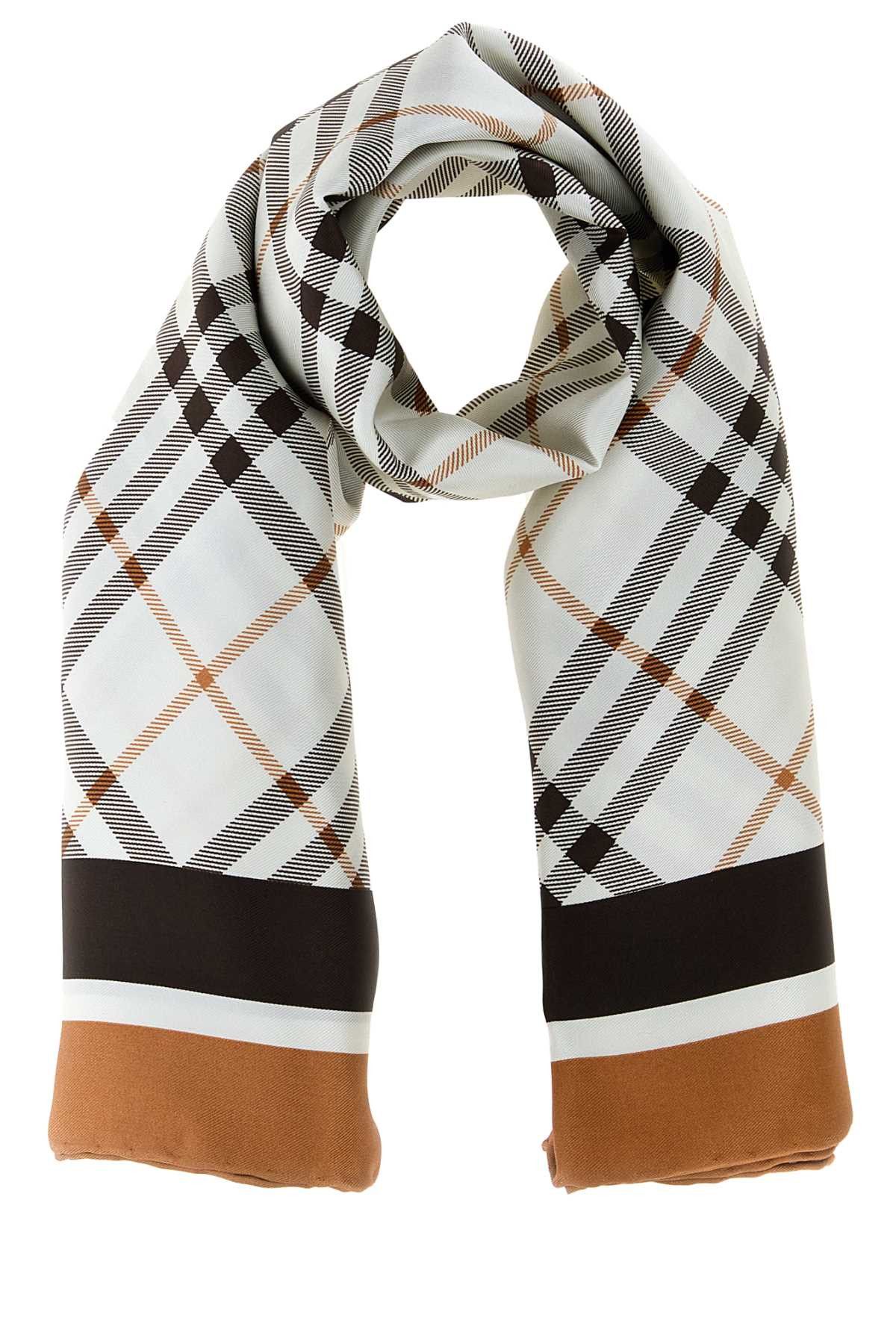 Burberry Printed Silk Foulard Size ONE SIZE - 1 Thumbnail