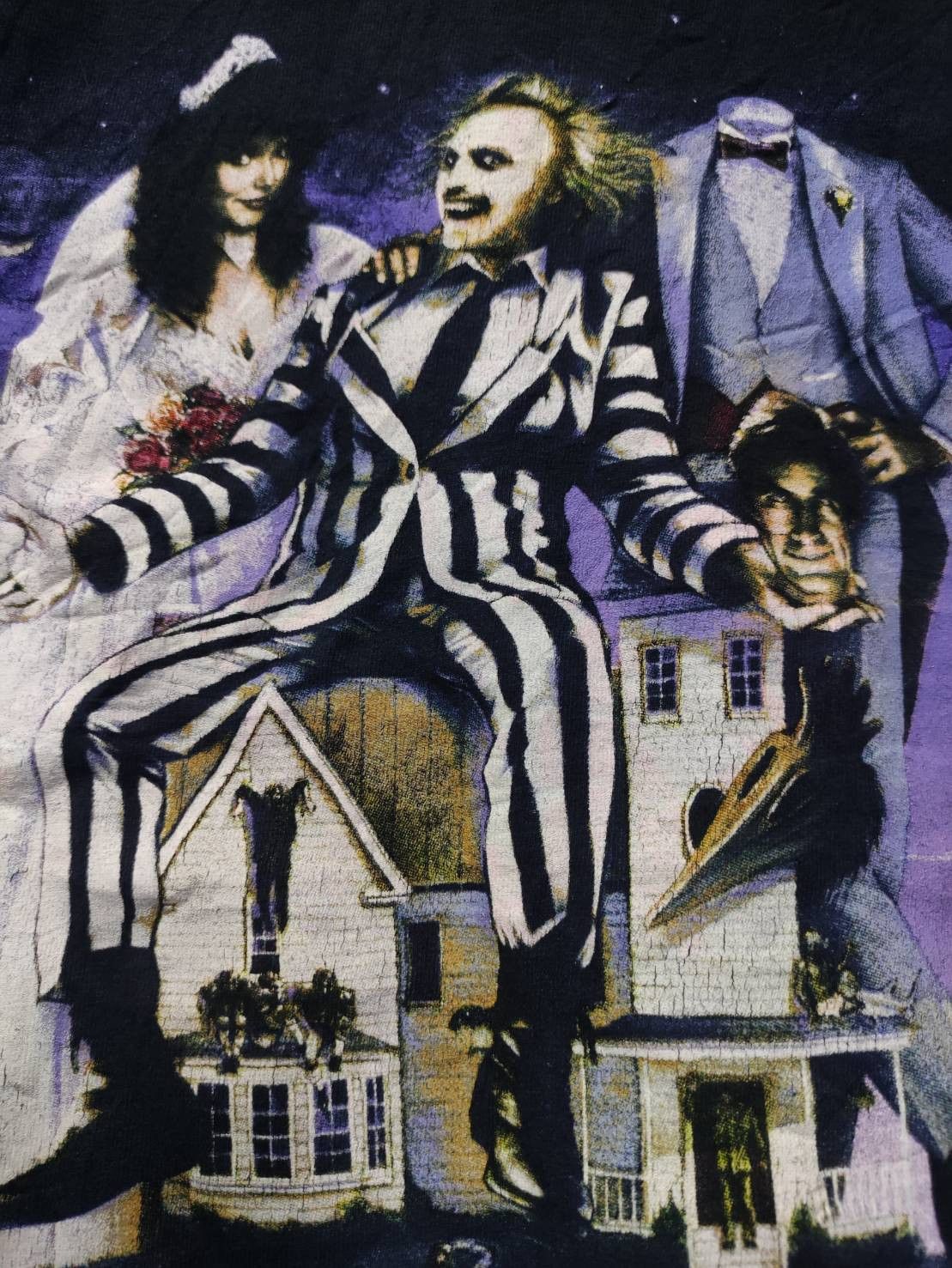 Expert Horror Beetlejuice By Tim Burton Movie Promo T-Shirt Size US M / EU 48-50 / 2 - 3 Thumbnail