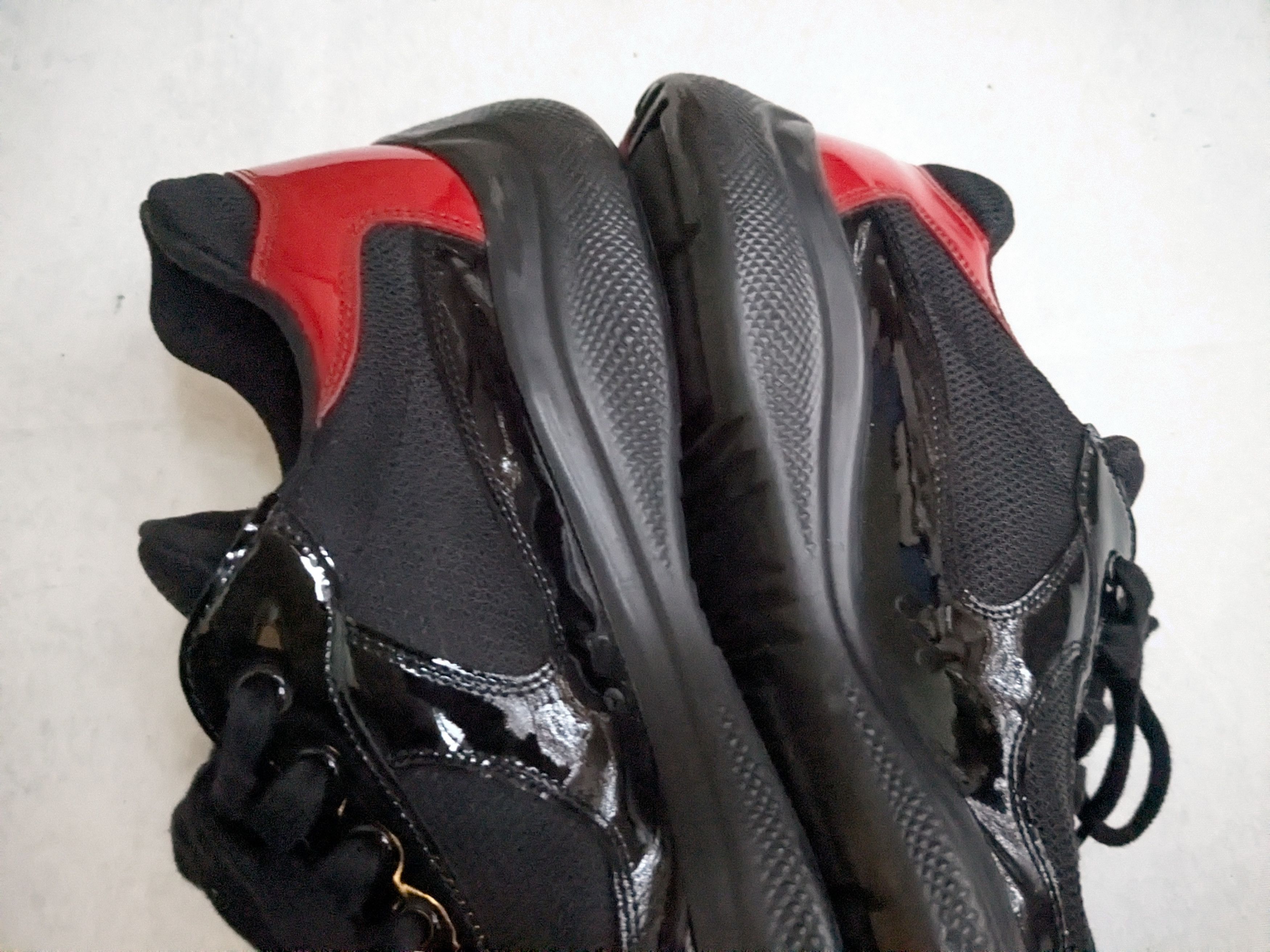 Prada Prada America's Cup Sneakers Red Black Patent 11 Size US 11 / EU 44 - 12 Thumbnail