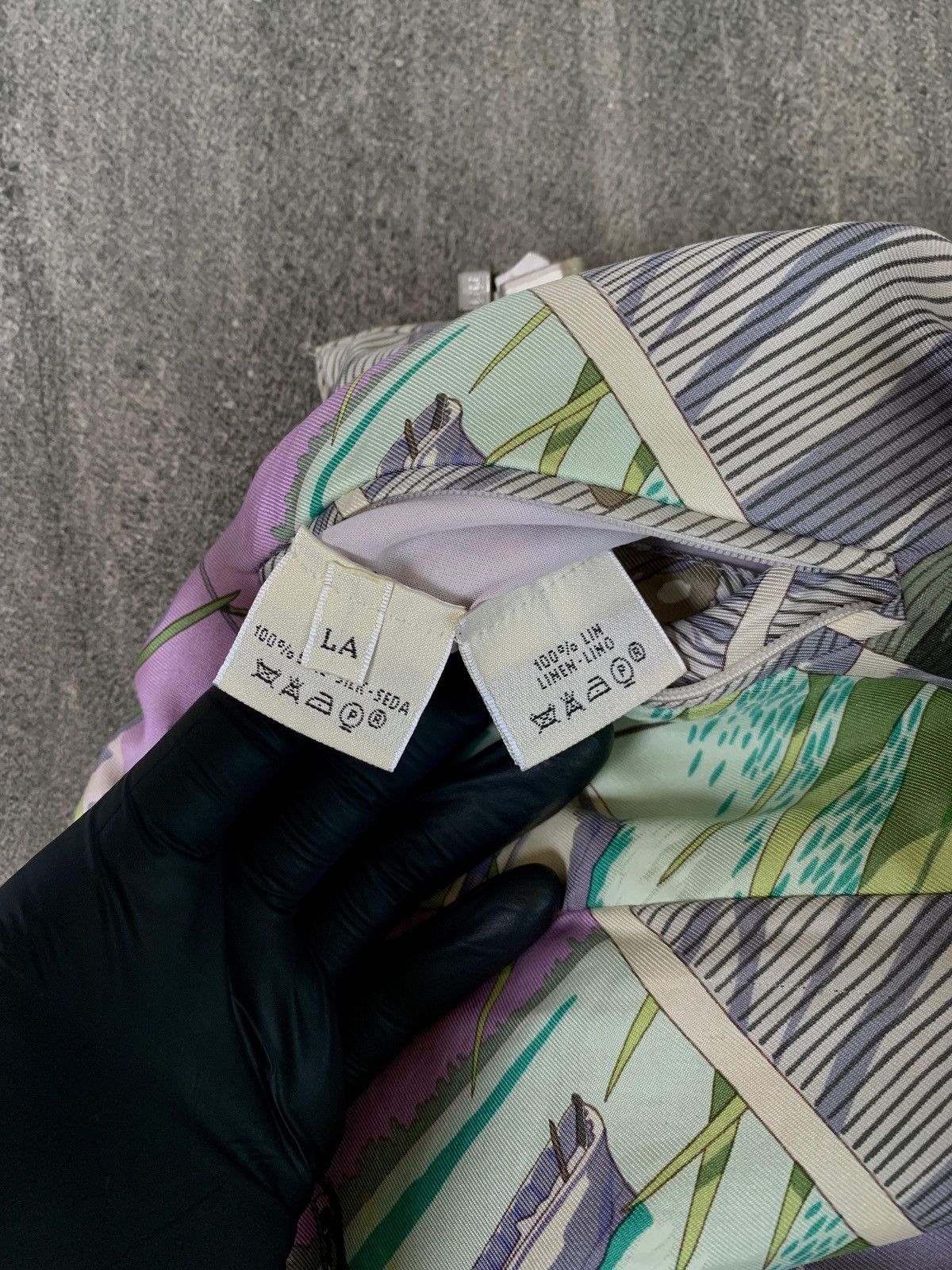 Hermes FREE TAX! Rare 90s Varangues Reversible Silk Vest Size L / US 10 / IT 46 - 10 Thumbnail