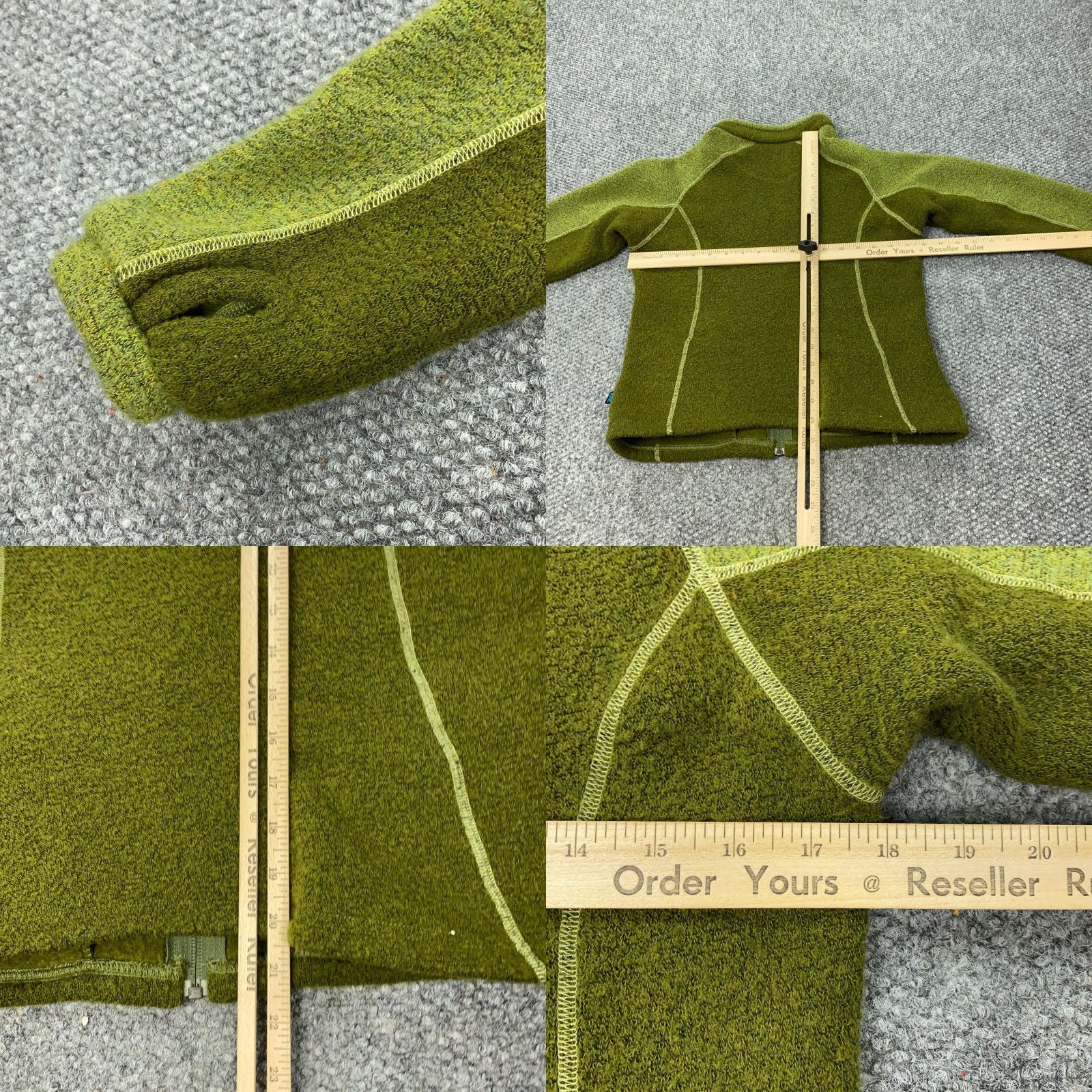 Vintage Kuhl Jacket Womens Small Green Full Zip Embroderded Thumb Holes Size S / US 4 / IT 40 - 8 Thumbnail