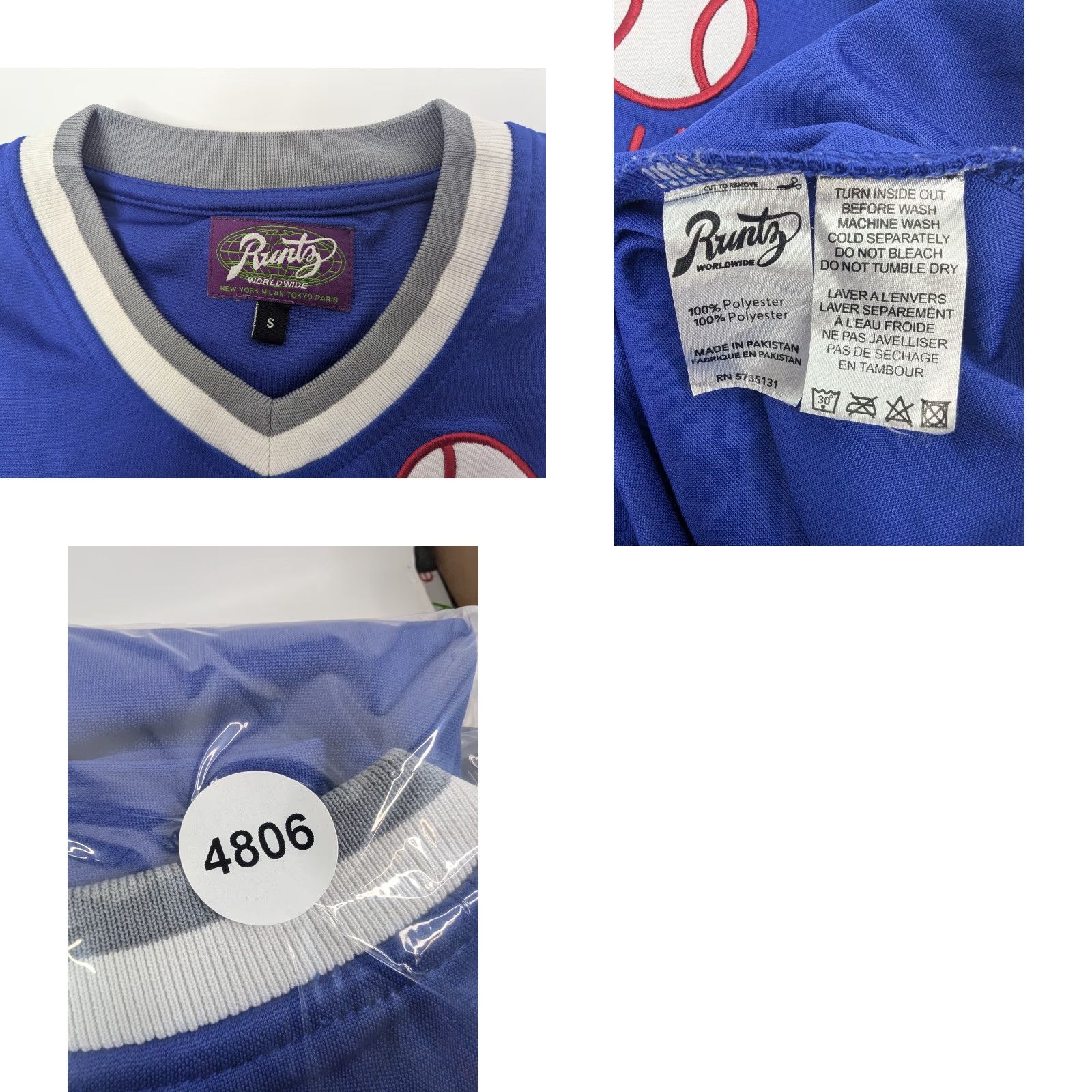 Vintage Runtz Shirt Men’s Size Small Blue 03790-RYL Dodgers Angel 100% Polyester Short Sleeve Vintage No Size US S / EU 44-46 / 1 - 8 Thumbnail