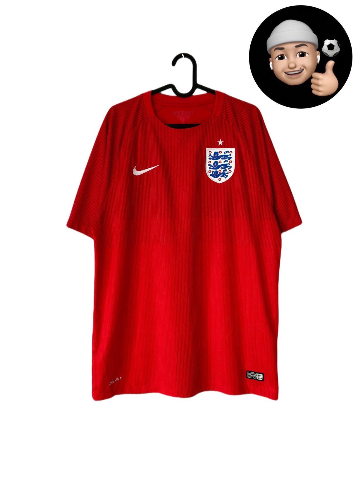 Nike 2014 2016 England National Team Nike Away Kit Soccer Jersey Size US XXL / EU 58 / 5 - 1 Thumbnail