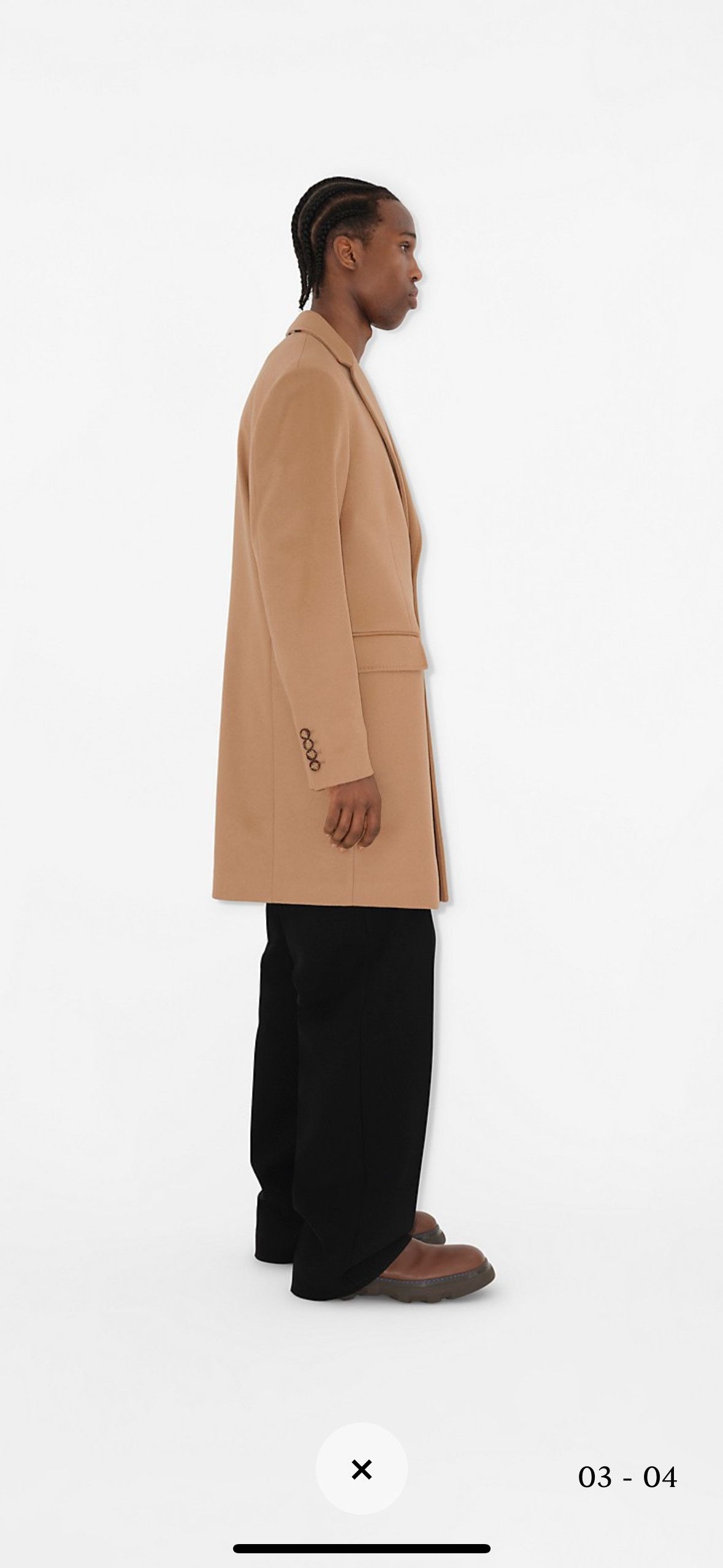 Burberry Wool Cashmere Tailored Coat Size US M / EU 48-50 / 2 - 3 Thumbnail