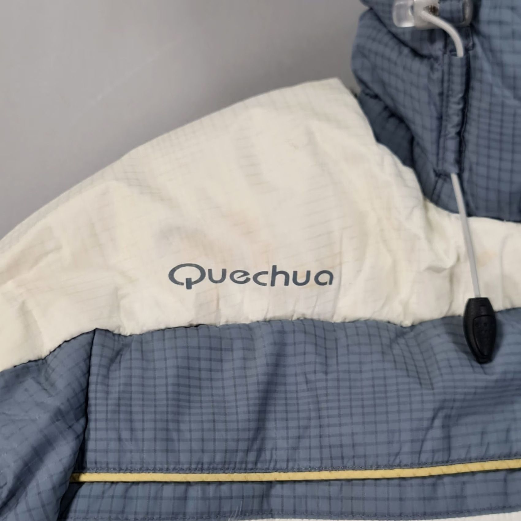 Vintage Quechua Womens Ski Jacket Grey 8 UK 36 Puffer Waterproof Down Full Hooded Jacket Womens Grey Ski Jacket 8 UK Regular Down Waterproof Hooded Size M / US 6-8 / IT 42-44 - 4 Thumbnail
