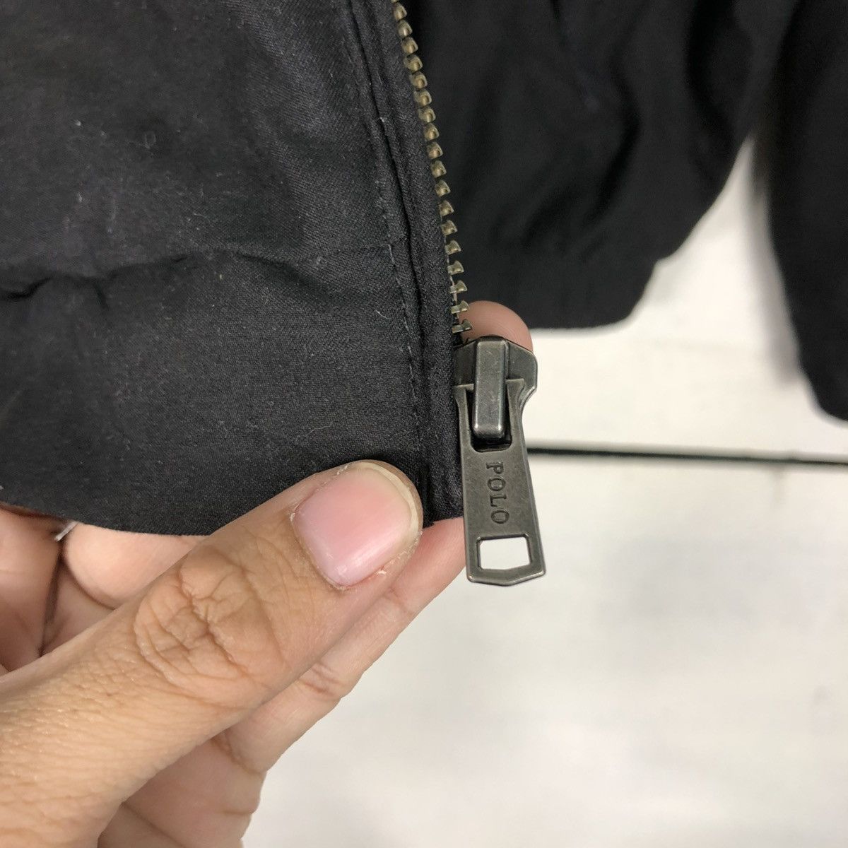 Polo Ralph Lauren 🔥RICH BLACK VINTAGE BOMBER JACKET POLO RALPH LAUREN BLANKET Size US S / EU 44-46 / 1 - 18 Thumbnail