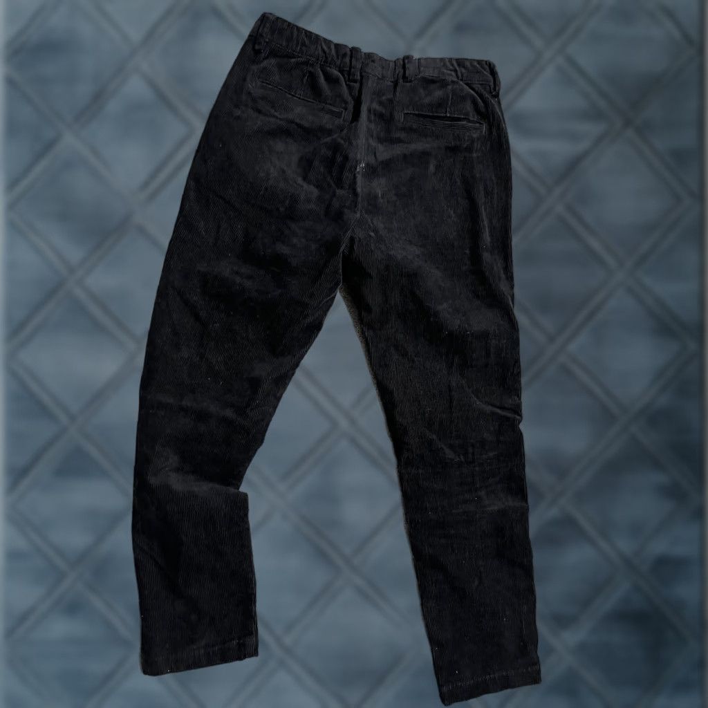 Mango MNG Men's Slim-Fit Drawstring Corduroy Trousers SZ 30 Black Size US 30 / EU 46 - 1 Thumbnail