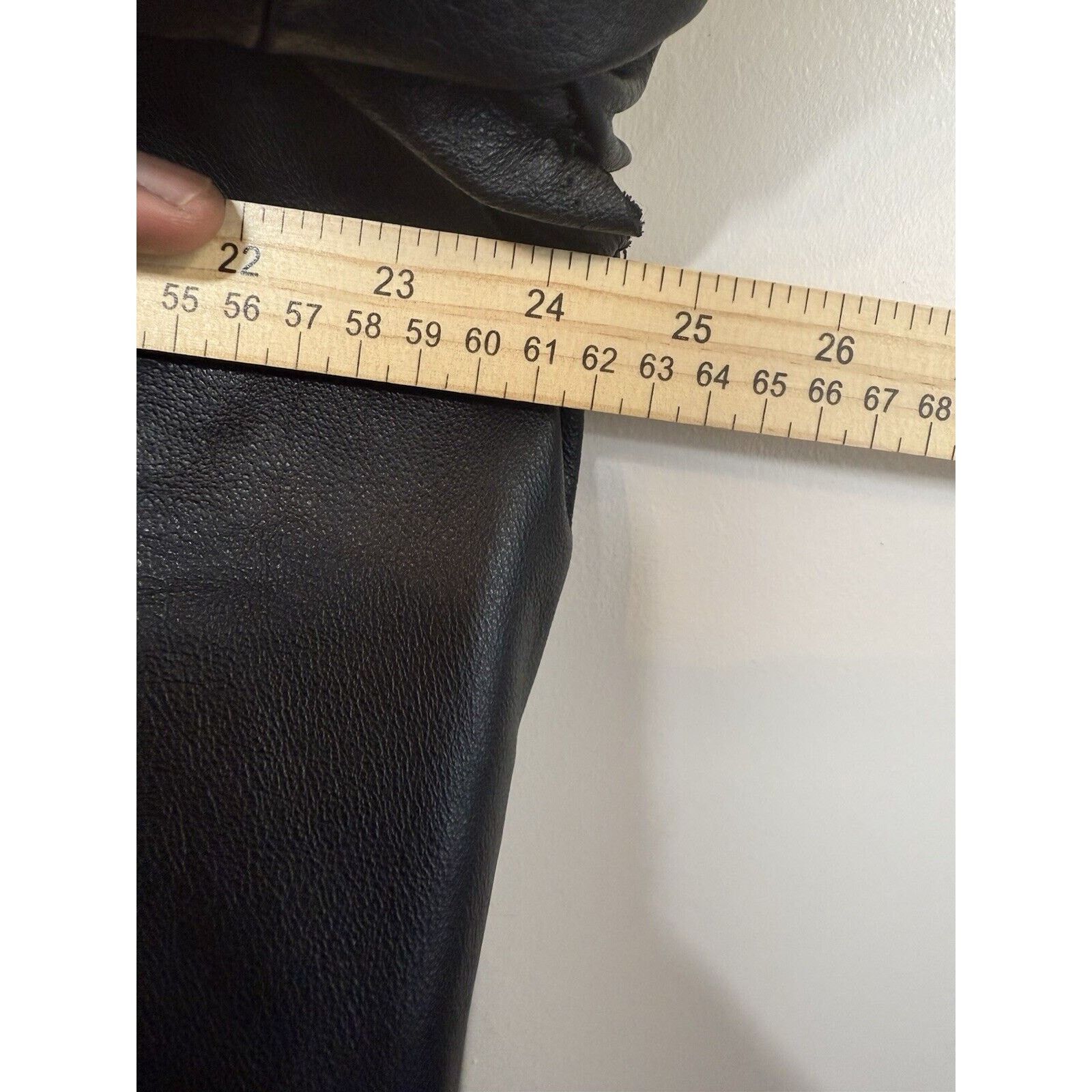 & Other Stories Charles Klein Leather Jacket Mens Large Black Faux Fur Lined Size US L / EU 52-54 / 3 - 4 Thumbnail