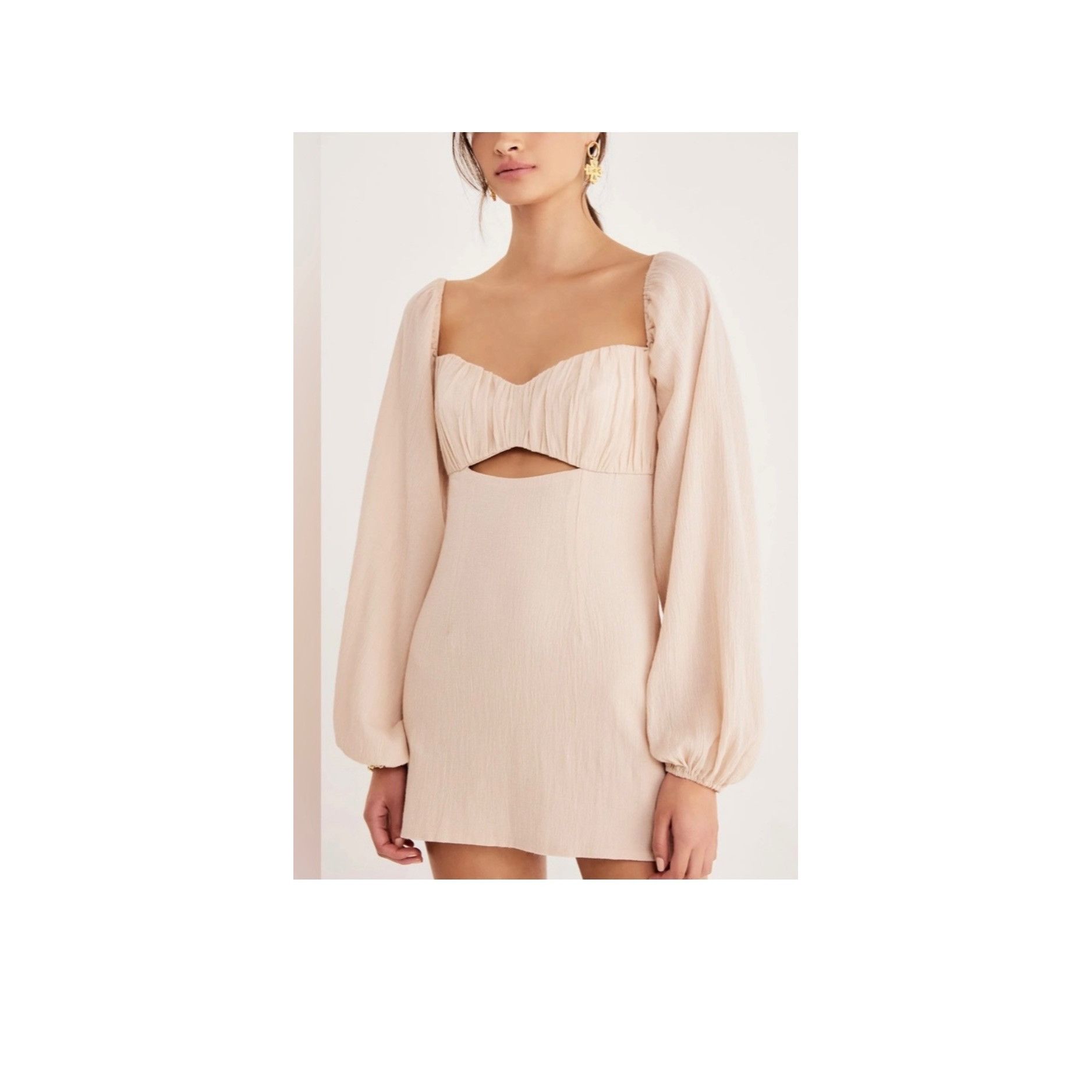 Other Rumer NWT Camille Mini Dress Sz XS Nude Size XS / US 0-2 / IT 36-38 - 3 Thumbnail