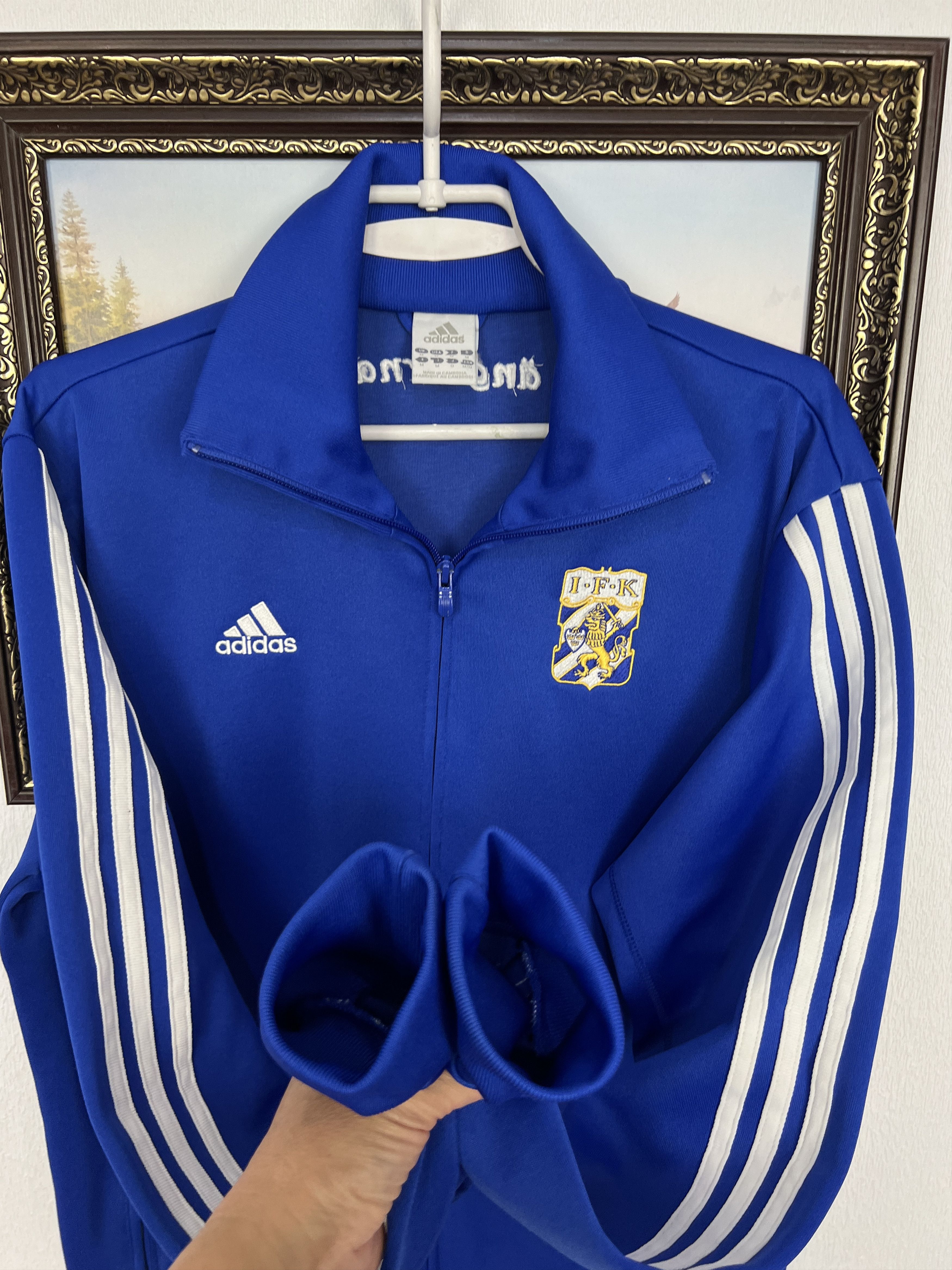 Adidas Vintage Adidas IFK Goteborg Football Jacket Soccer Blue Size US M / EU 48-50 / 2 - 5 Thumbnail