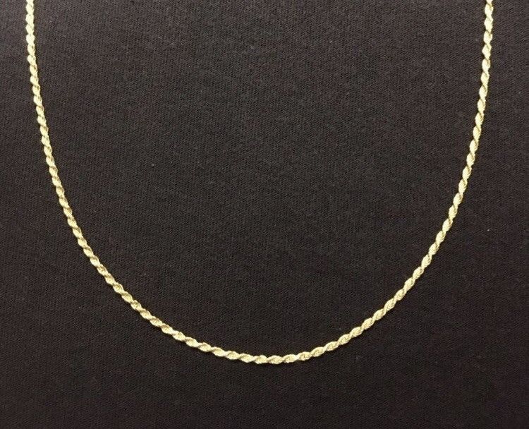 Other Gold Chain Rope Chain 22in 2mm 925 Italy Size ONE SIZE - 2 Thumbnail
