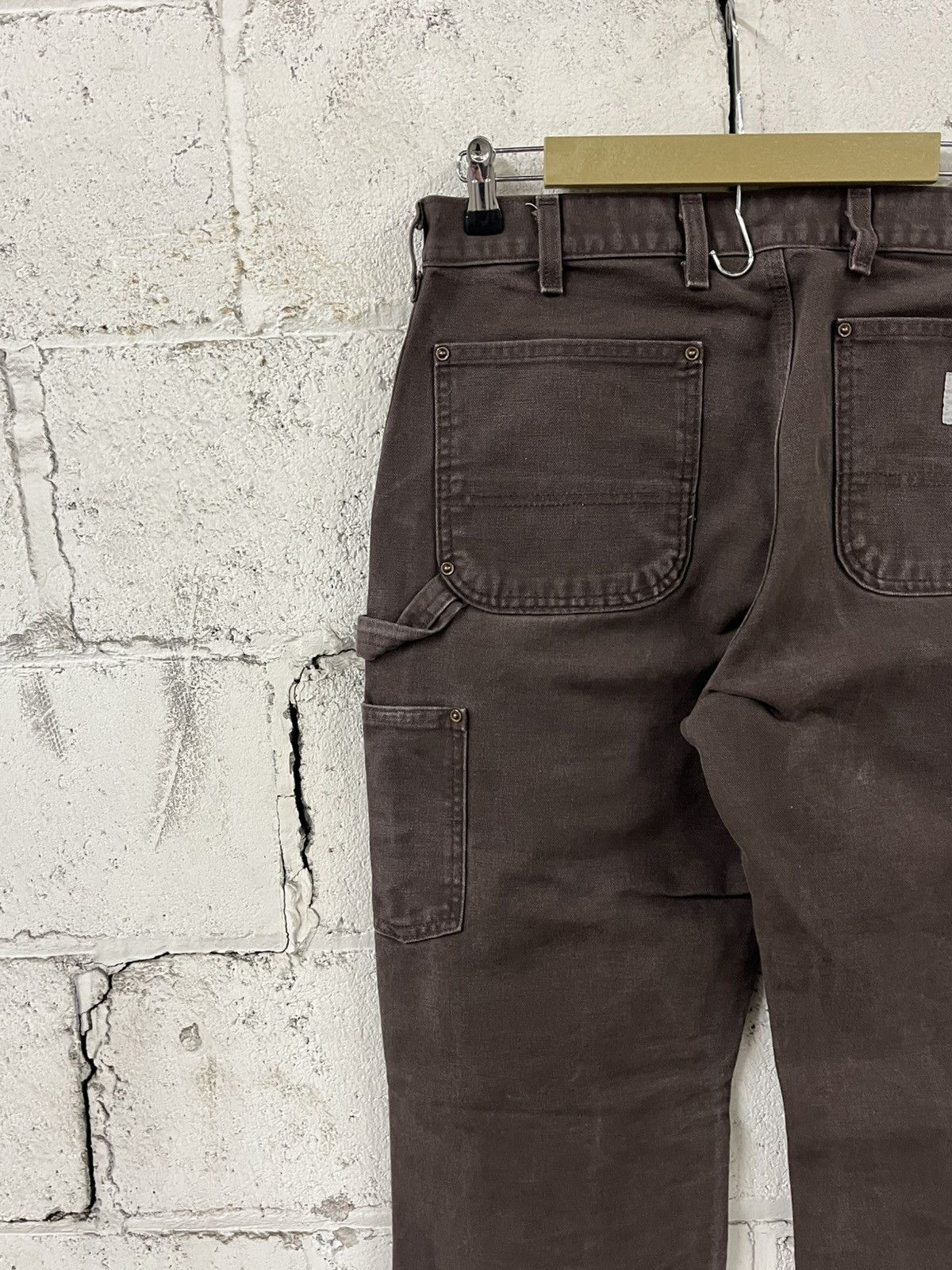 Carhartt Carhartt double knees vintage mocha brown rare baggy hype Size US 33 - 9 Thumbnail