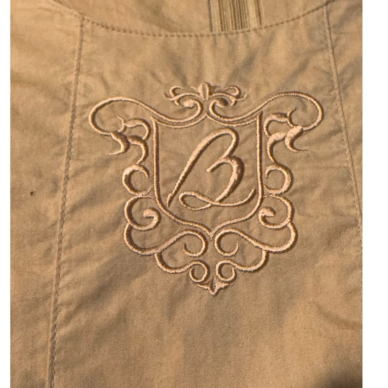 Burberry 70's Burberrys Tan day dress Embroidered Crest, size tab S Size S / US 4 / IT 40 - 3 Thumbnail