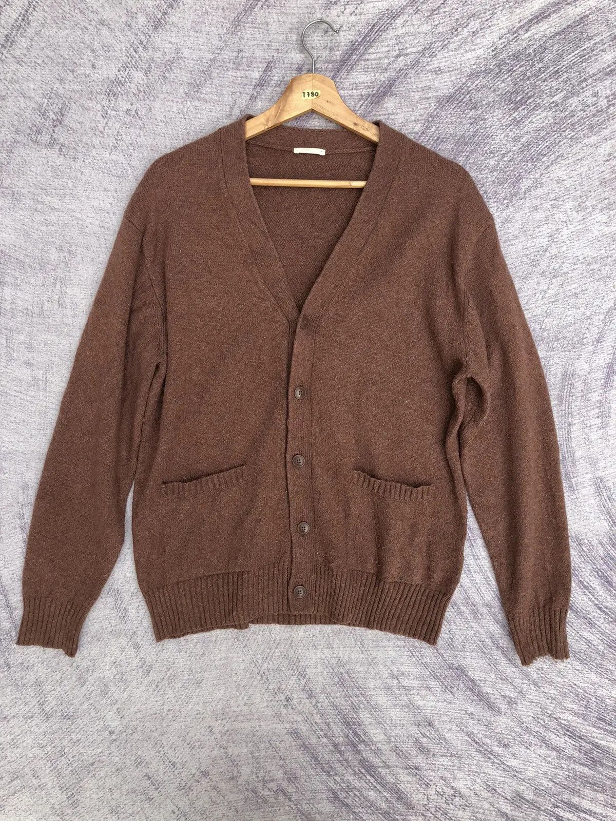 Aran Isles Knitwear × Homespun Knitwear 📌Japanese Pattern Cardigan Pureknit Jumper With Pocket Size US M / EU 48-50 / 2 - 1 Thumbnail