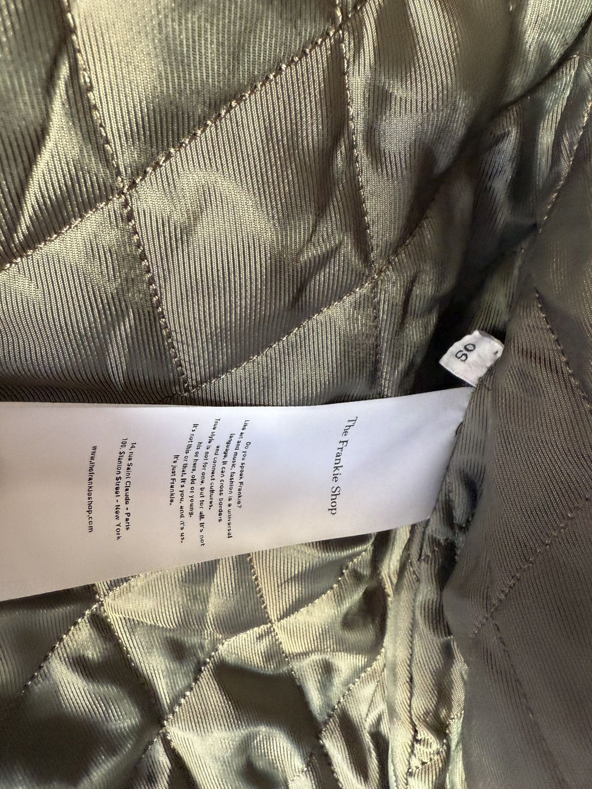 Frankie Shop Flight leather bomber jacket ysl style Size ONE SIZE - 5 Thumbnail