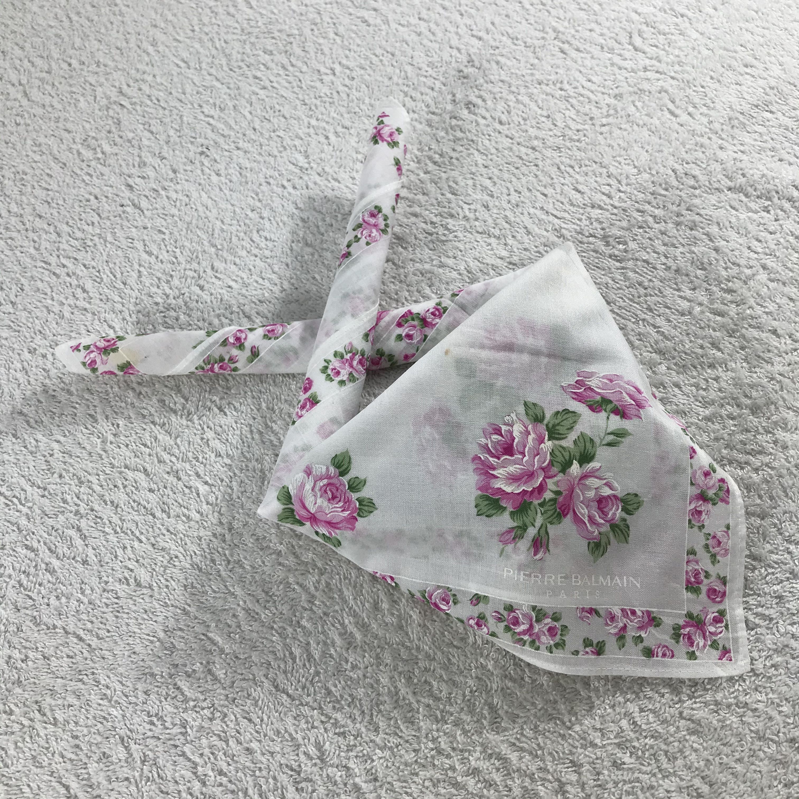 Pierre Balmain × Vintage Pierre Balmain Bandana / Handkerchief / Neckerchief - S085 Size ONE SIZE - 4 Thumbnail