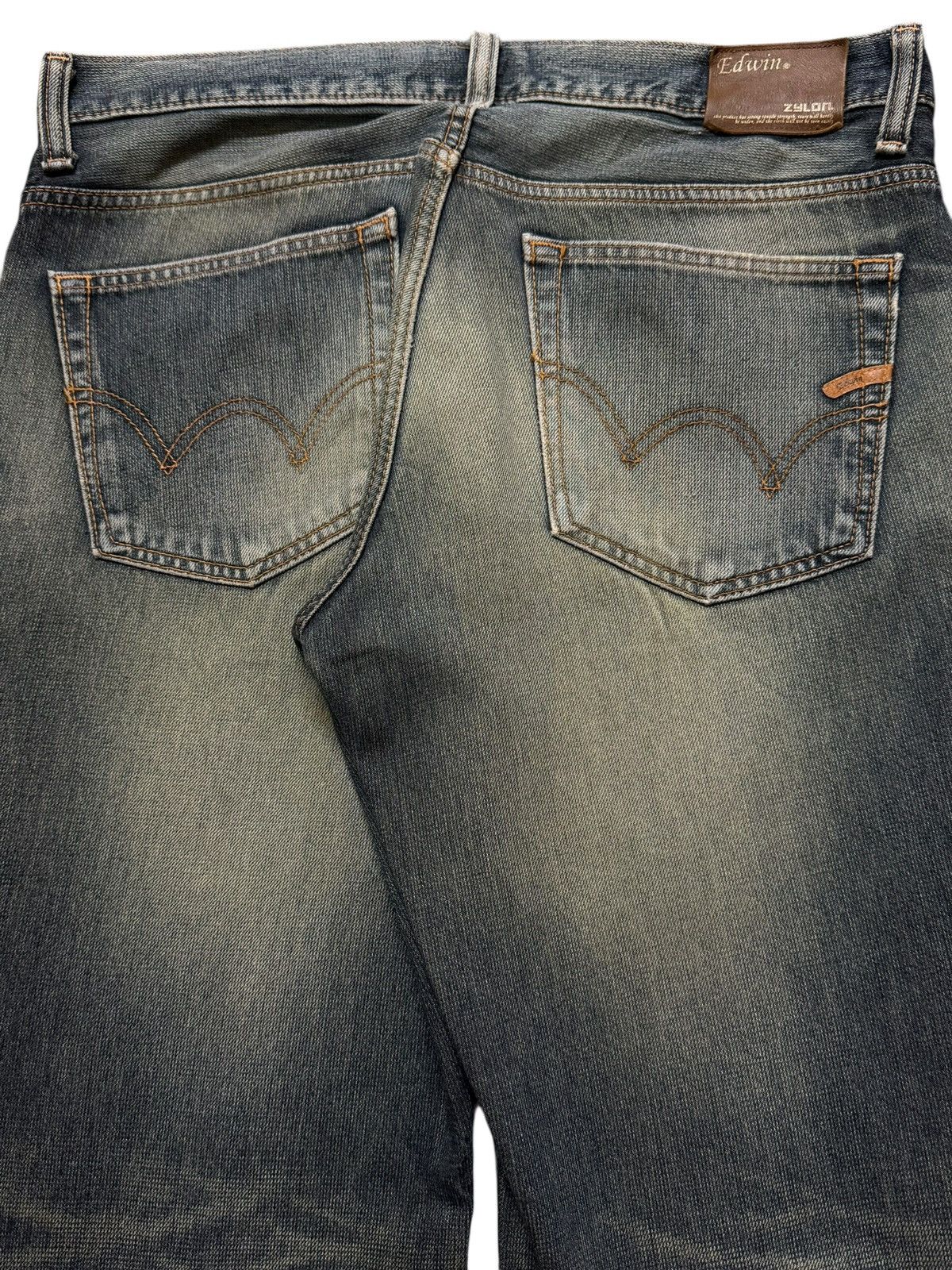 Edwin Vintage 90s Edwin 503 Faded Wash Distressed Regular Straight Size US 36 / EU 52 - 5 Thumbnail