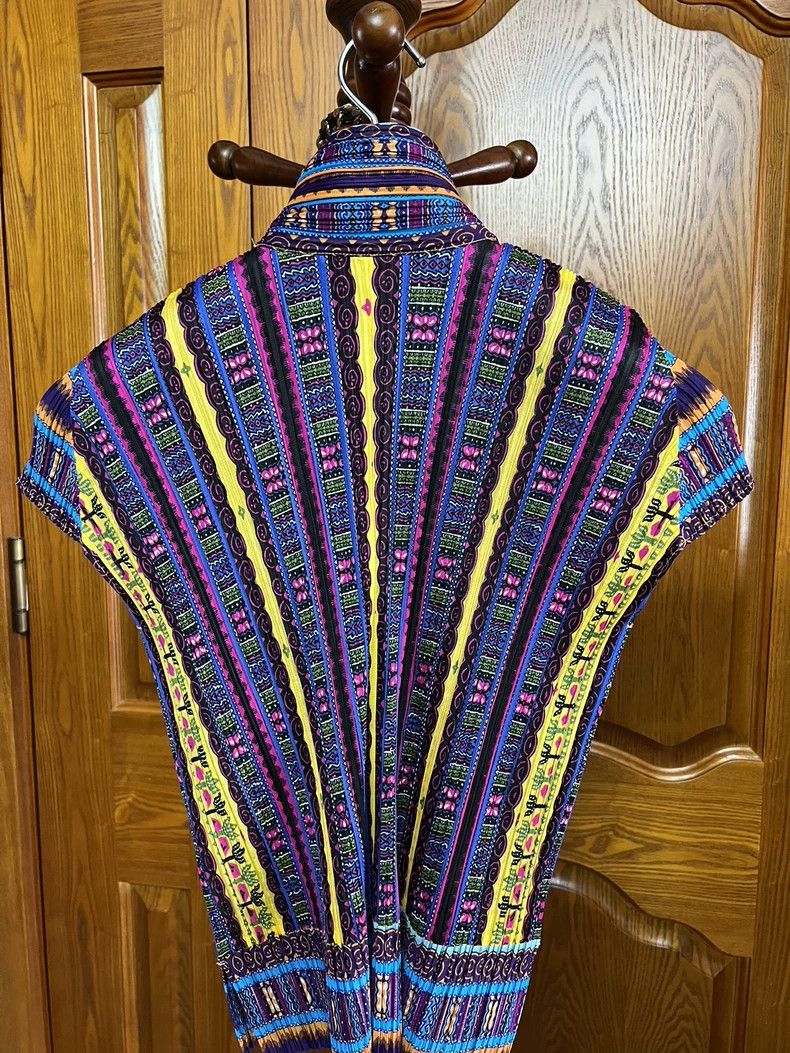 Issey Miyake Issey Miyake size:3 A blue-purple medieval short-sleeved e Size M / US 6-8 / IT 42-44 - 2 Thumbnail