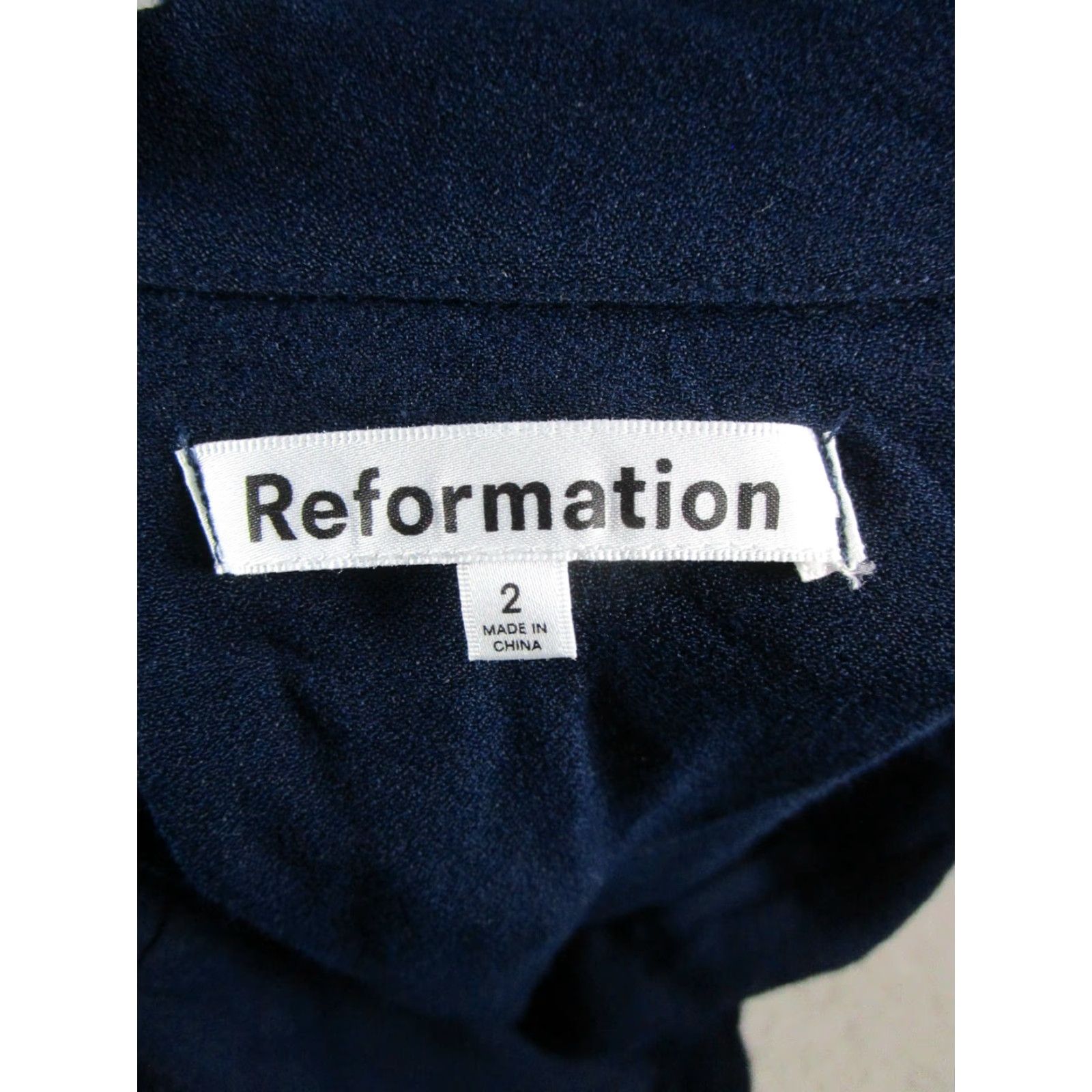 Reformation Reformation Shirt Dress Womens 2 Blue Size XS / US 0-2 / IT 36-38 - 3 Thumbnail