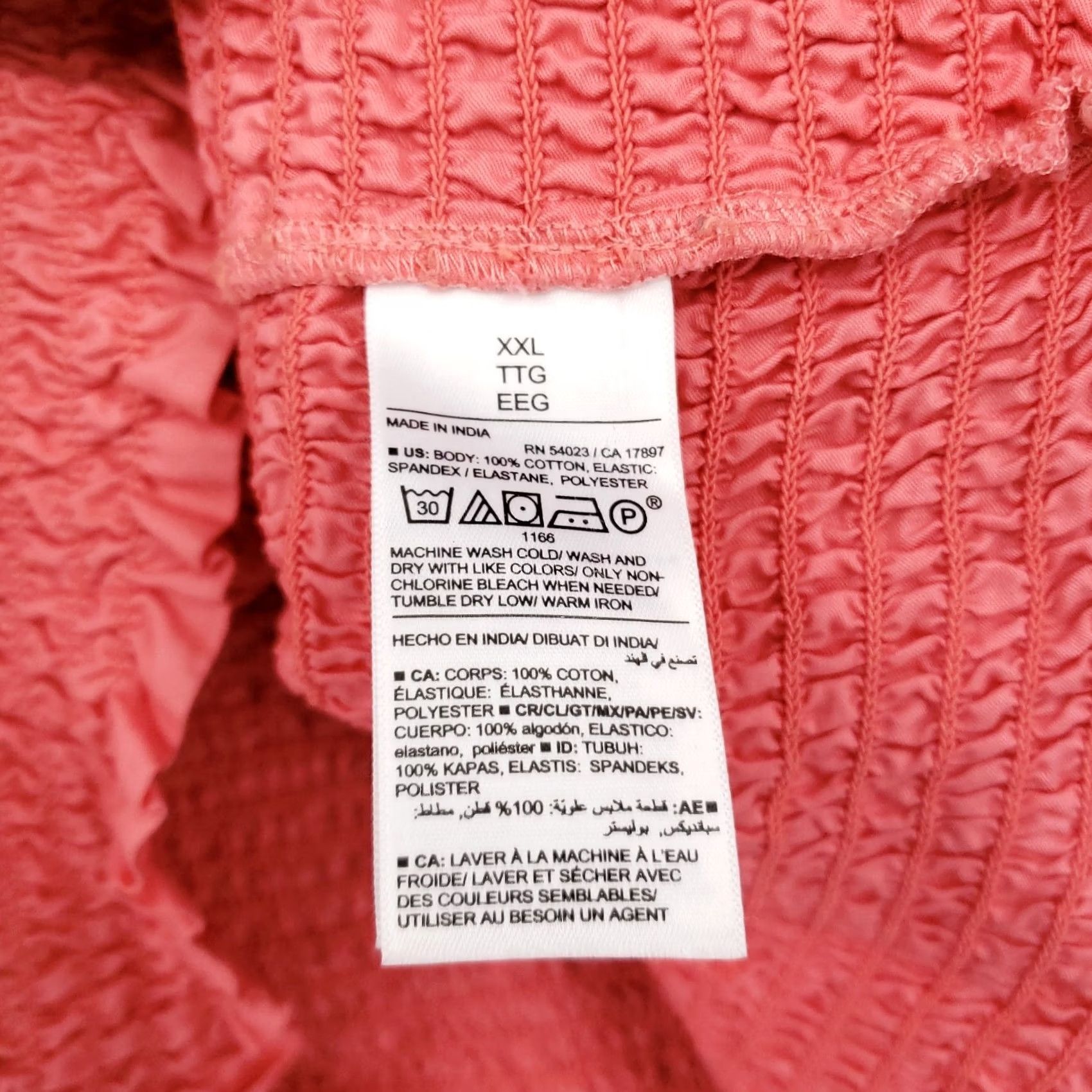 Old Navy Old Navy Pink Sleeveless Smocked Cami Pullover Top Womens 2XL Stretch Size XXL / US 16-18 / IT 52-54 - 6 Thumbnail