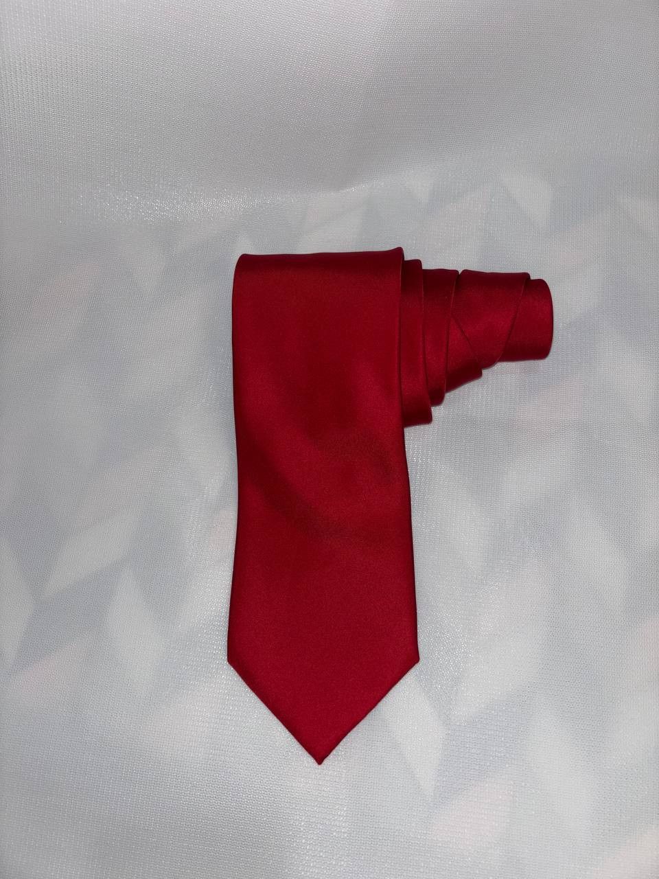 Vintage FRANGI Vintage men's tie red, 100% silk, made in Italy Size ONE SIZE - 2 Thumbnail