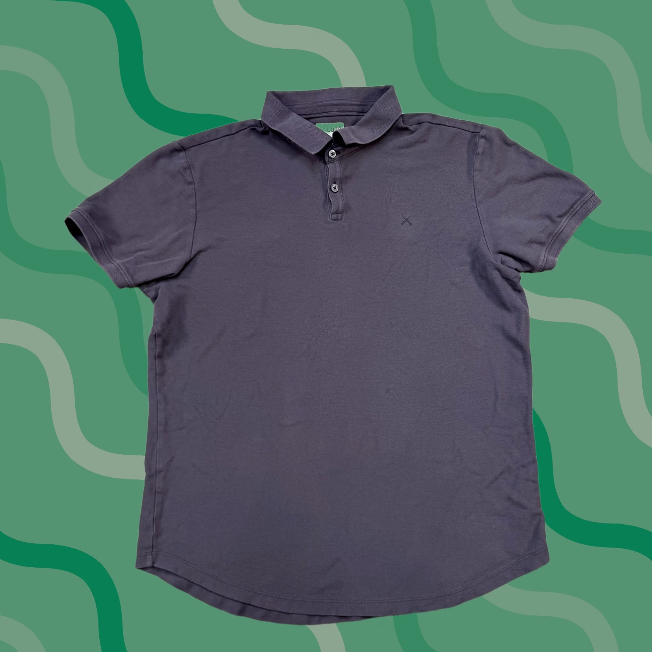 Cuts Cuts Polo Shirt Mens XL Gray Curve Hem Short Sleeve Modern Casual Cotton Peru Size US XL / EU 56 / 4 - 1 Thumbnail