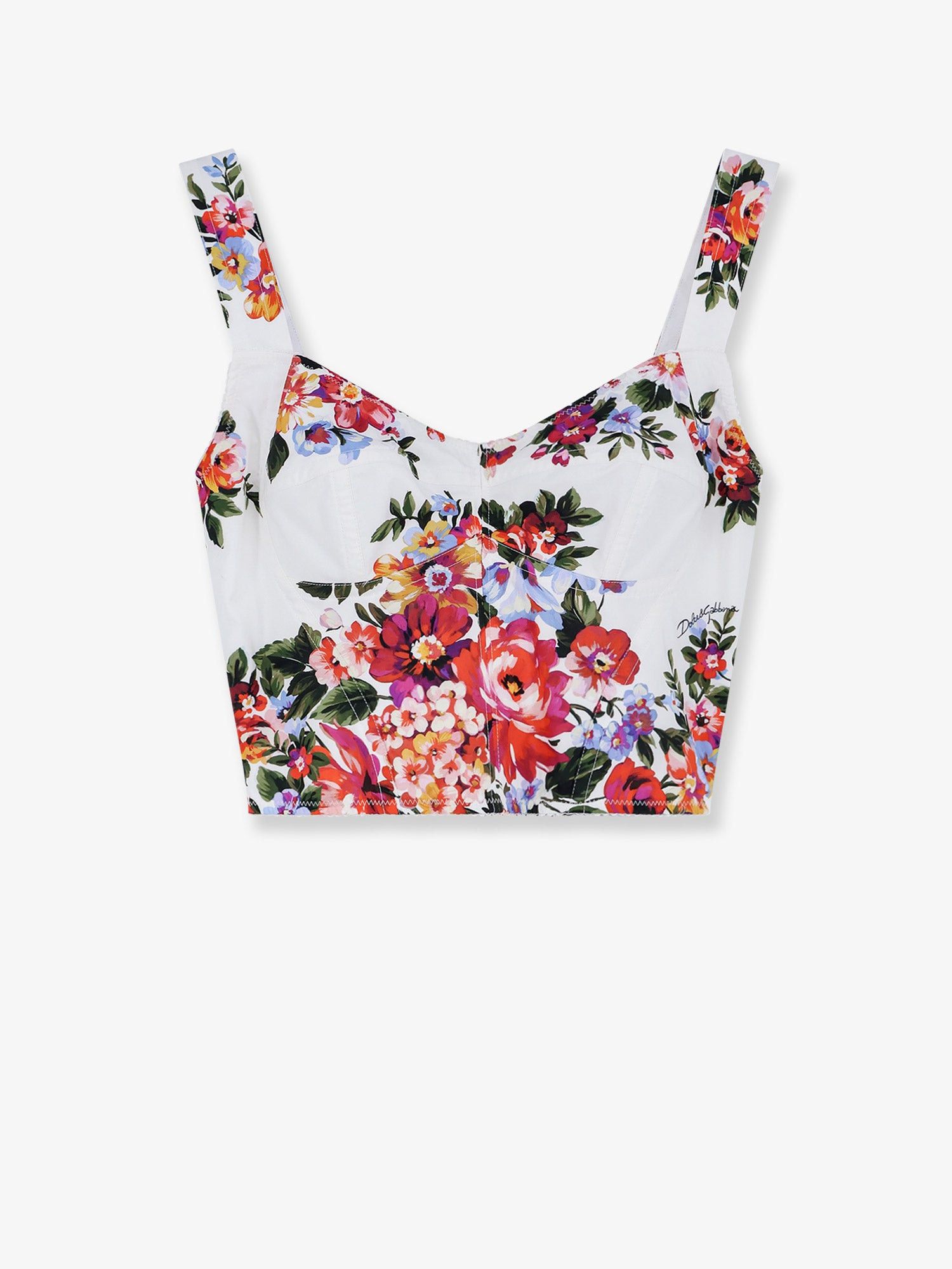 Dolce & Gabbana Cotton Blend Bustier Top Size M / US 6-8 / IT 42-44 - 1 Thumbnail