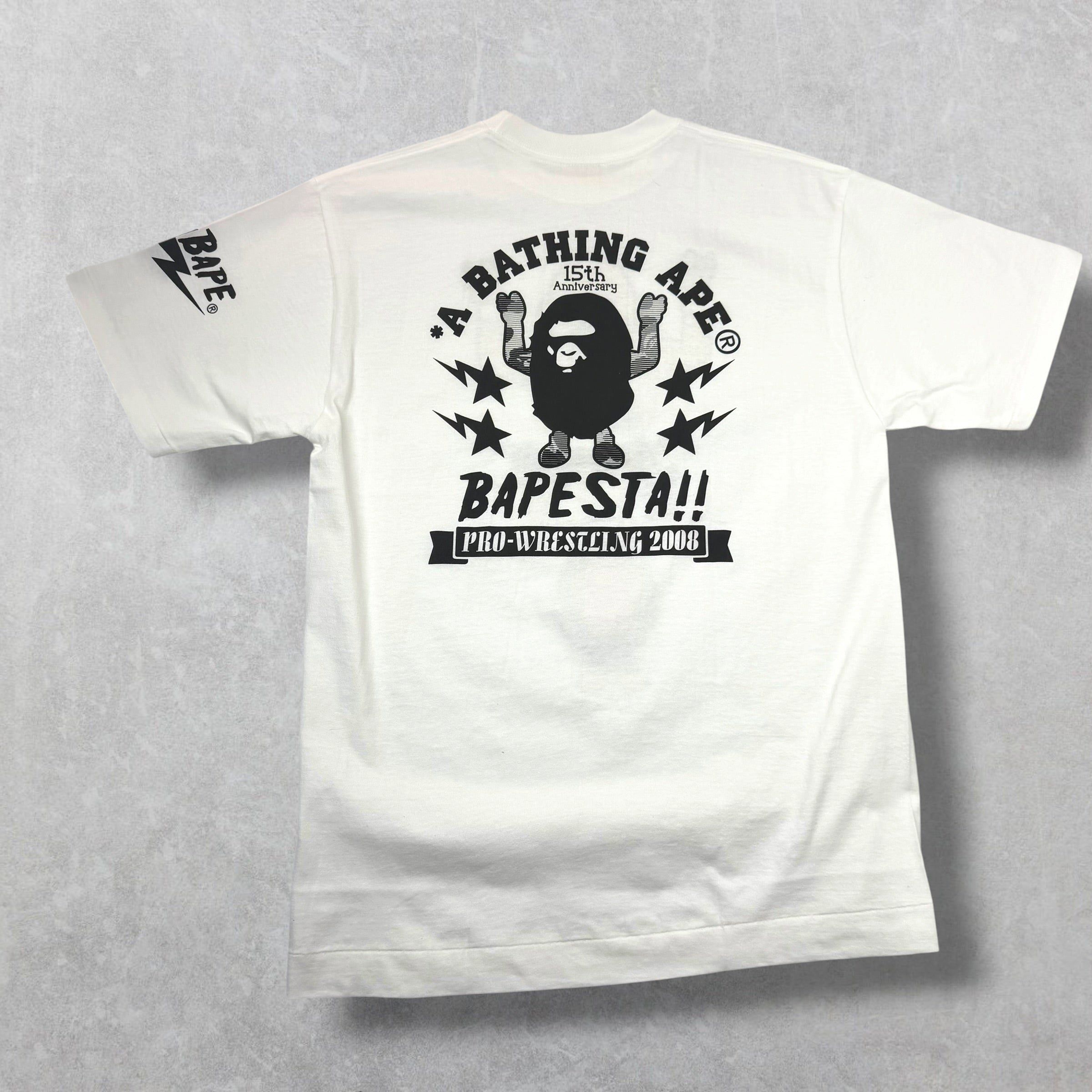 Bape Bape 15th Anniv. Pro Wrestling Tee M Size US M / EU 48-50 / 2 - 2 Thumbnail
