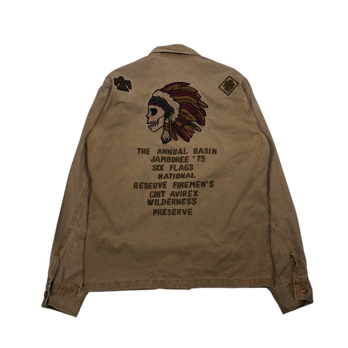 Avirex 🔥VINTAGE BIKER JACKET AVIREX MODEL A-75 BIG LOGO DESIGN Size US M / EU 48-50 / 2 - 1 Thumbnail