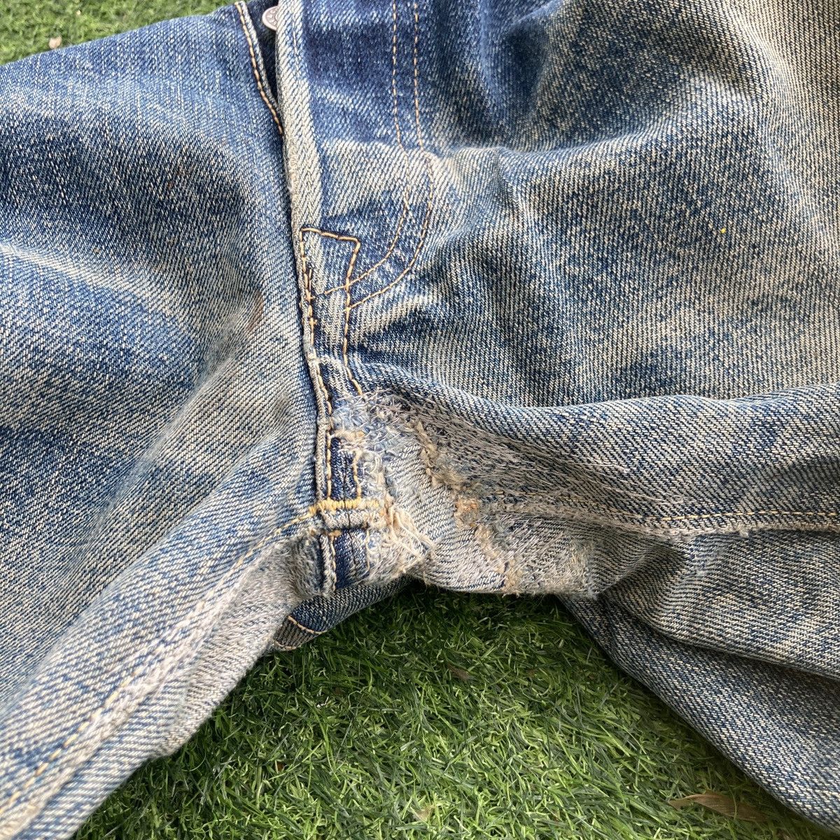 Warehouse & Co. VINTAGE WAREHOUSE SELVEDGE 3 QUARTER DISTRESSED JEANS Size US 33 - 13 Thumbnail