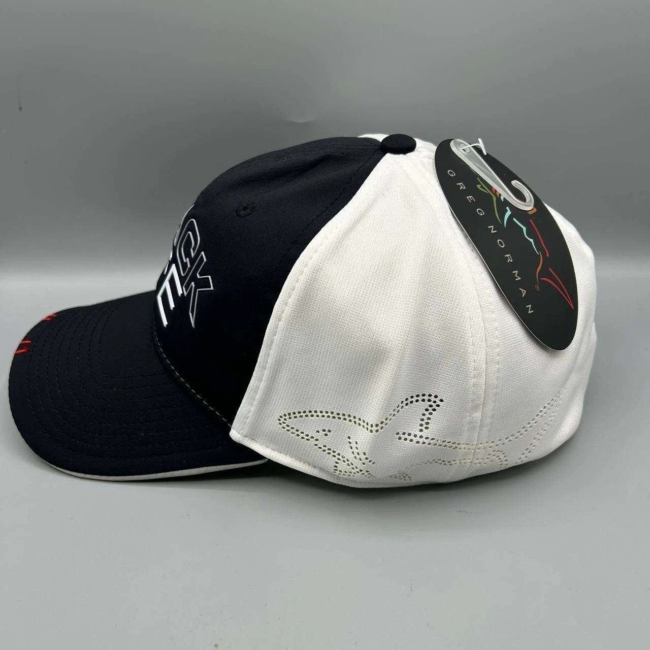 Greg Norman Greg Norman Golf M-L Attack Life Embroidered Stretch Fitted Size ONE SIZE - 5 Thumbnail