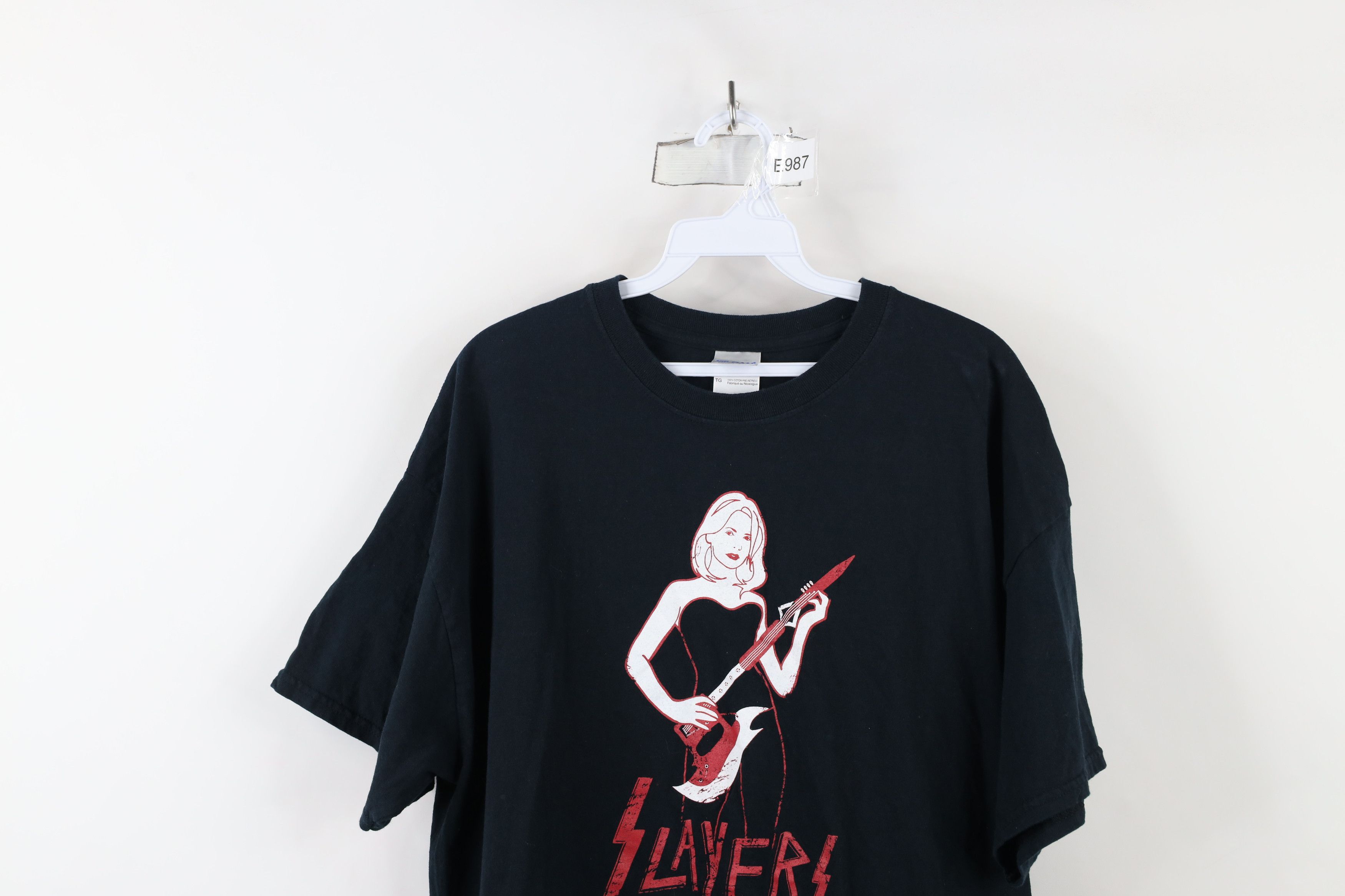 Vintage Vintage Y2K the World Tour Slayer Band Short Sleeve T-Shirt Size US XL / EU 56 / 4 - 2 Thumbnail