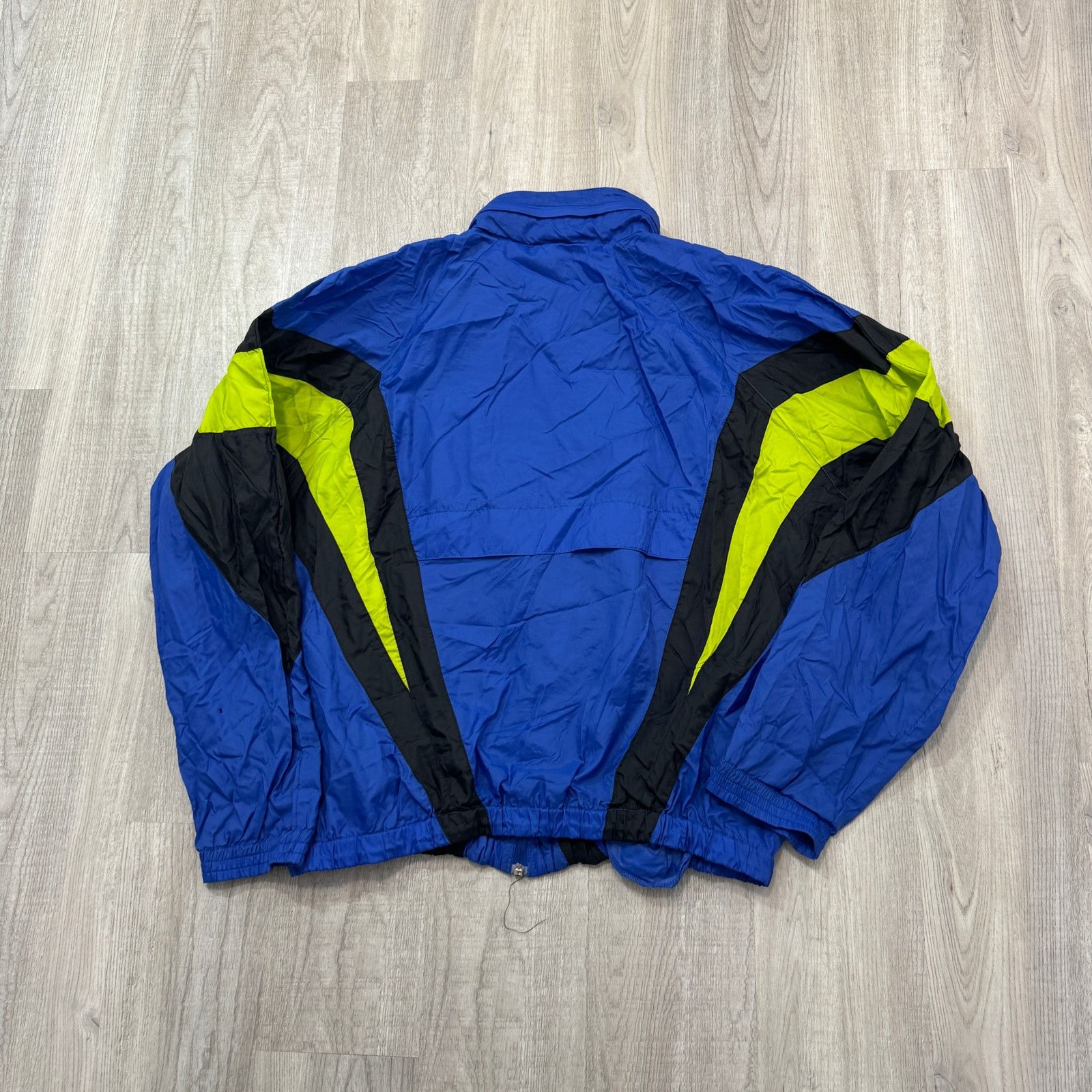 Adidas Vintage Adidas Windbreaker Jacket Mens Large Blue Green 90s Size US L / EU 52-54 / 3 - 7 Thumbnail