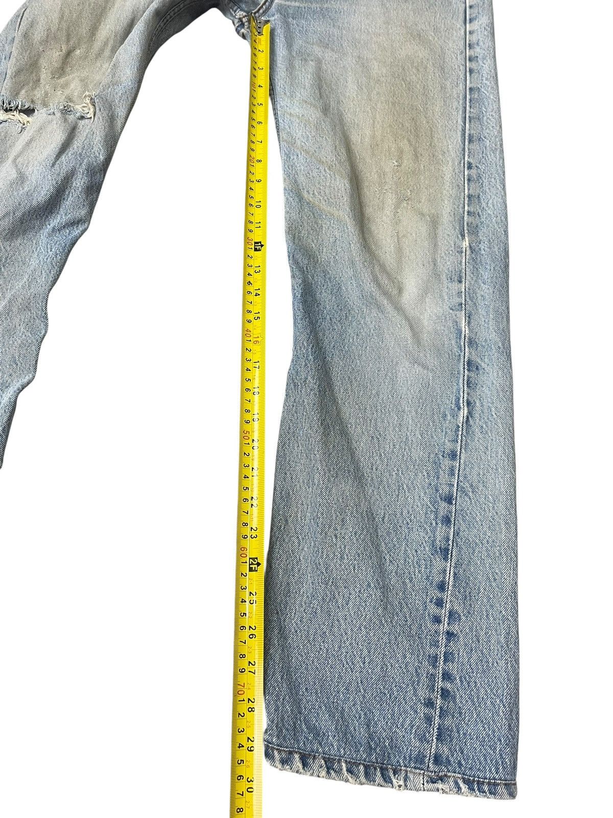 Levi's Vintage 80’s Levi’s 501 Jeans Distressed Streetwear Size US 33 - 11 Thumbnail