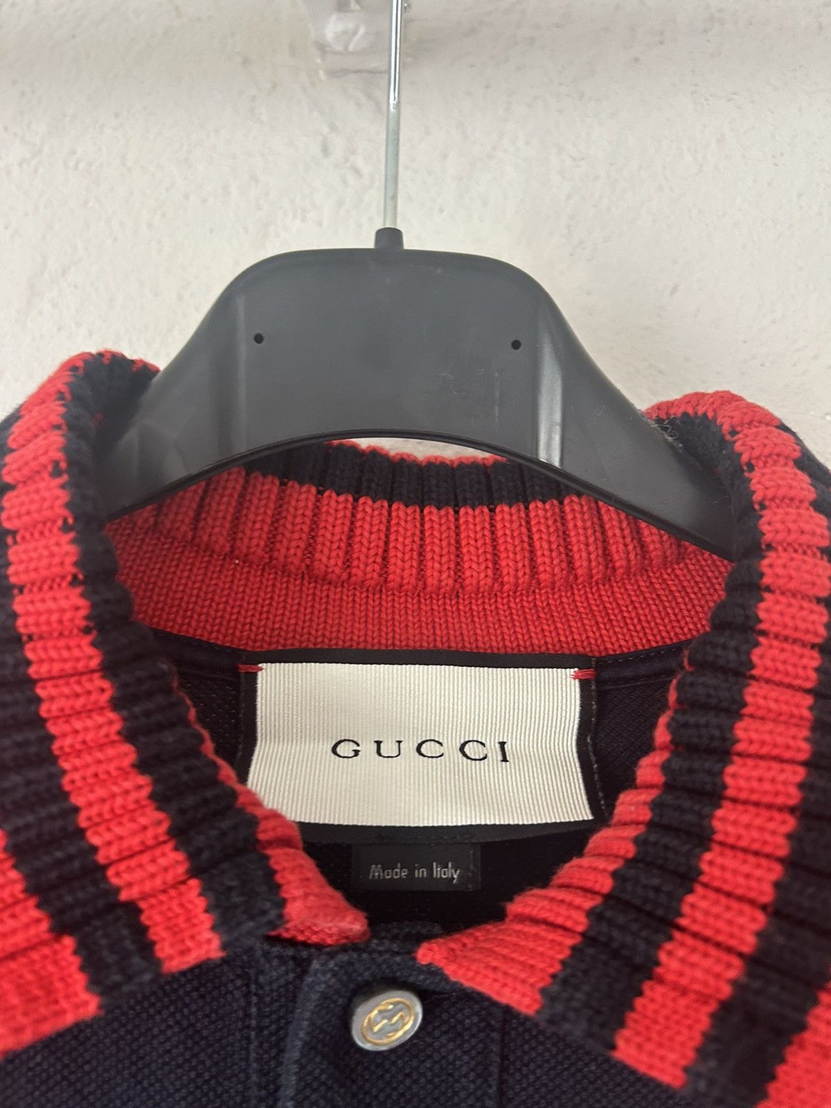 Gucci Knit Collar Polo Size US L / EU 52-54 / 3 - 4 Thumbnail