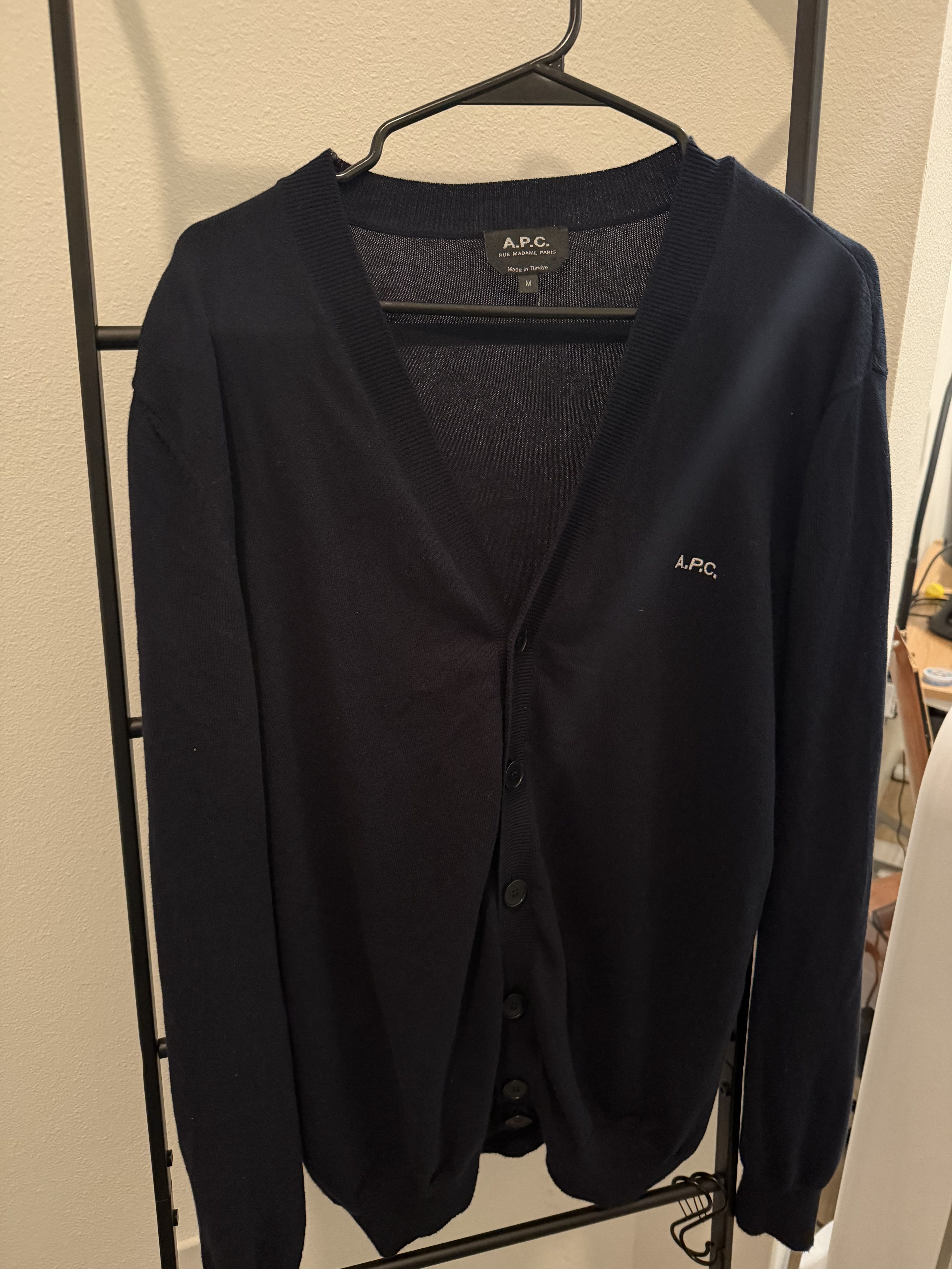 A.P.C. Logo Cardigan Size US M / EU 48-50 / 2 - 1 Thumbnail