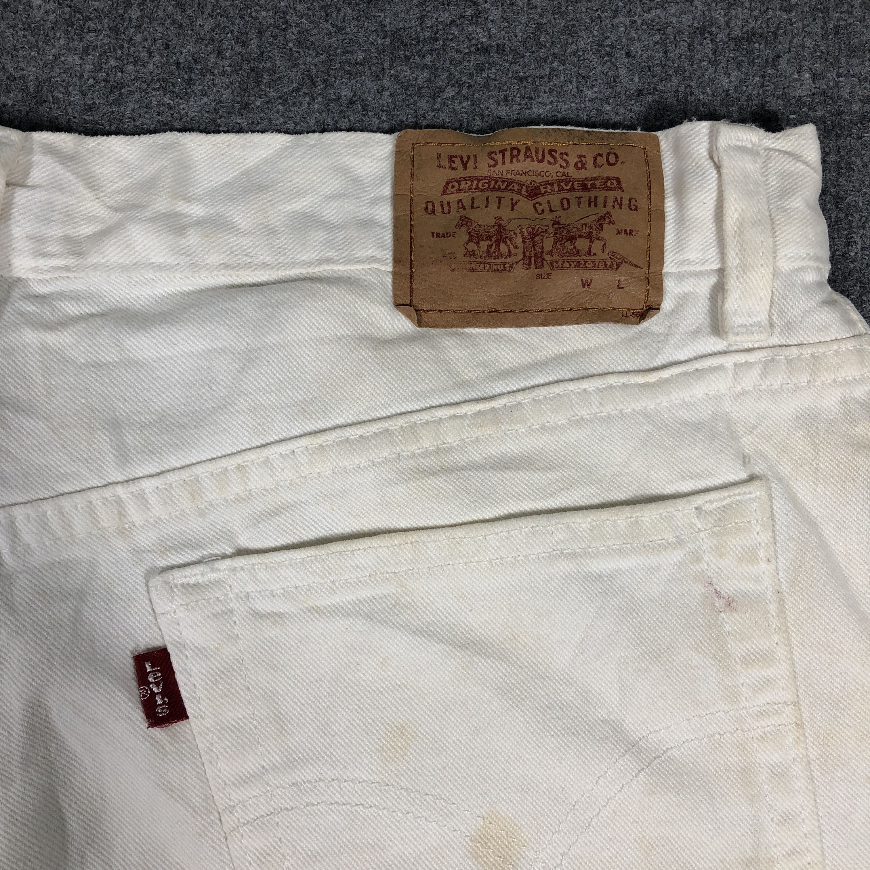 Levi's × Vintage Womens 90s Vintage Levis Jeans Short Pants L1079W Size 35" - 6 Thumbnail