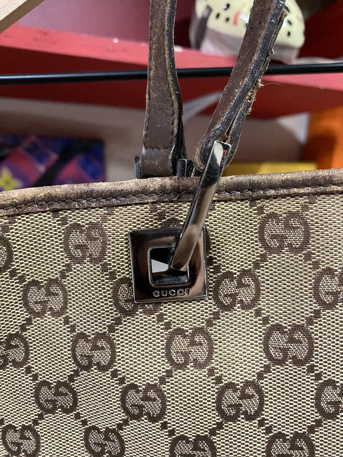 Gucci Gucci GG Monogram Tote Bag Canvas Leather Women’s Handbag Size ONE SIZE - 7 Thumbnail