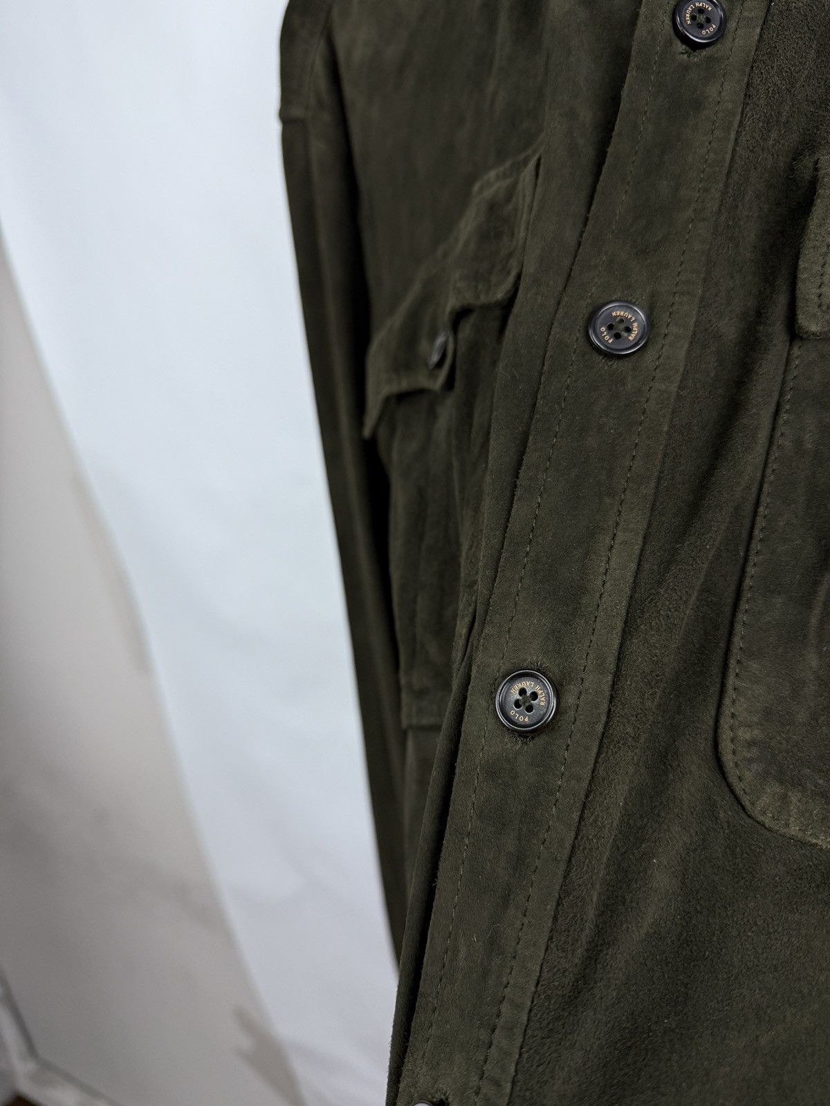Polo Ralph Lauren 🇺🇸 NEW❗️Ralph Lauren Polo Suede Utility Leather Safari Jacket Size US L / EU 52-54 / 3 - 15 Thumbnail