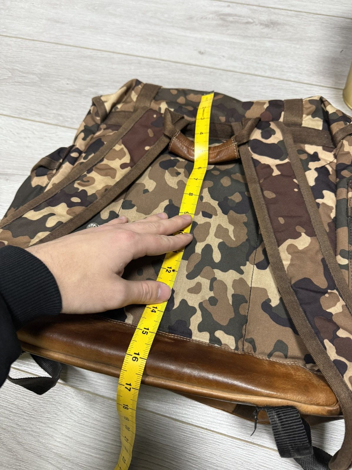 Eastpak Eastpak x APC camouflage leather hiking backpack rucksack Size ONE SIZE - 15 Thumbnail