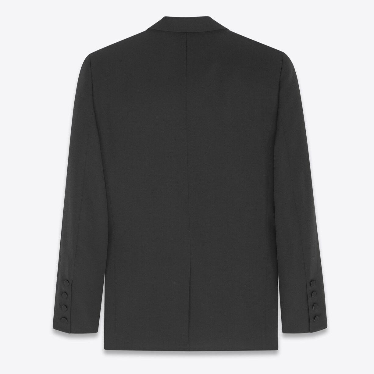 Saint Laurent Paris o1s1wg111124 Tuxedo Jacket in Grain De Poudre in Black Size US S / EU 44-46 / 1 - 2 Thumbnail