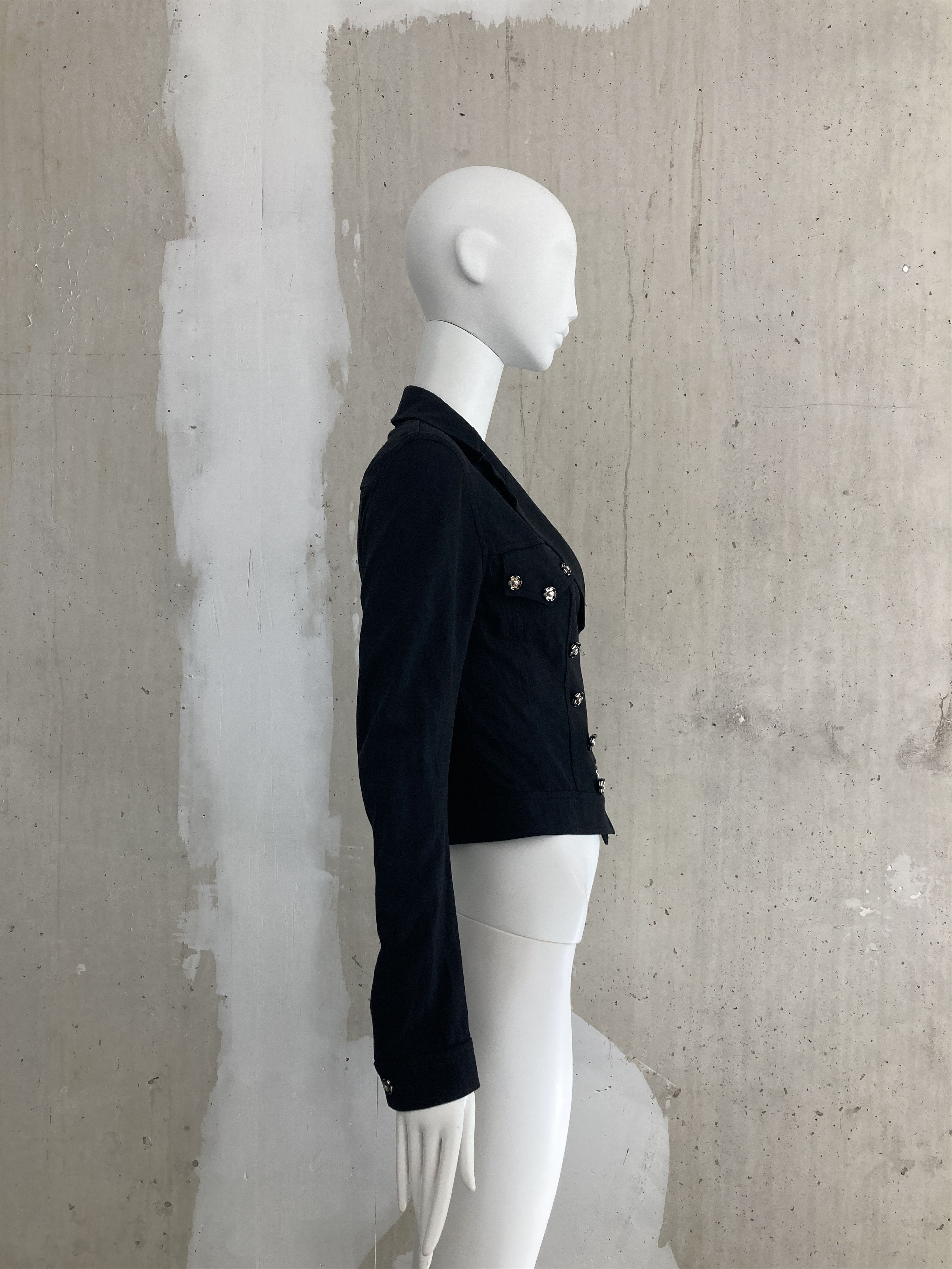 John Galliano FW2001 Archive Snap Button Jacket Size XS / US 0-2 / IT 36-38 - 2 Thumbnail